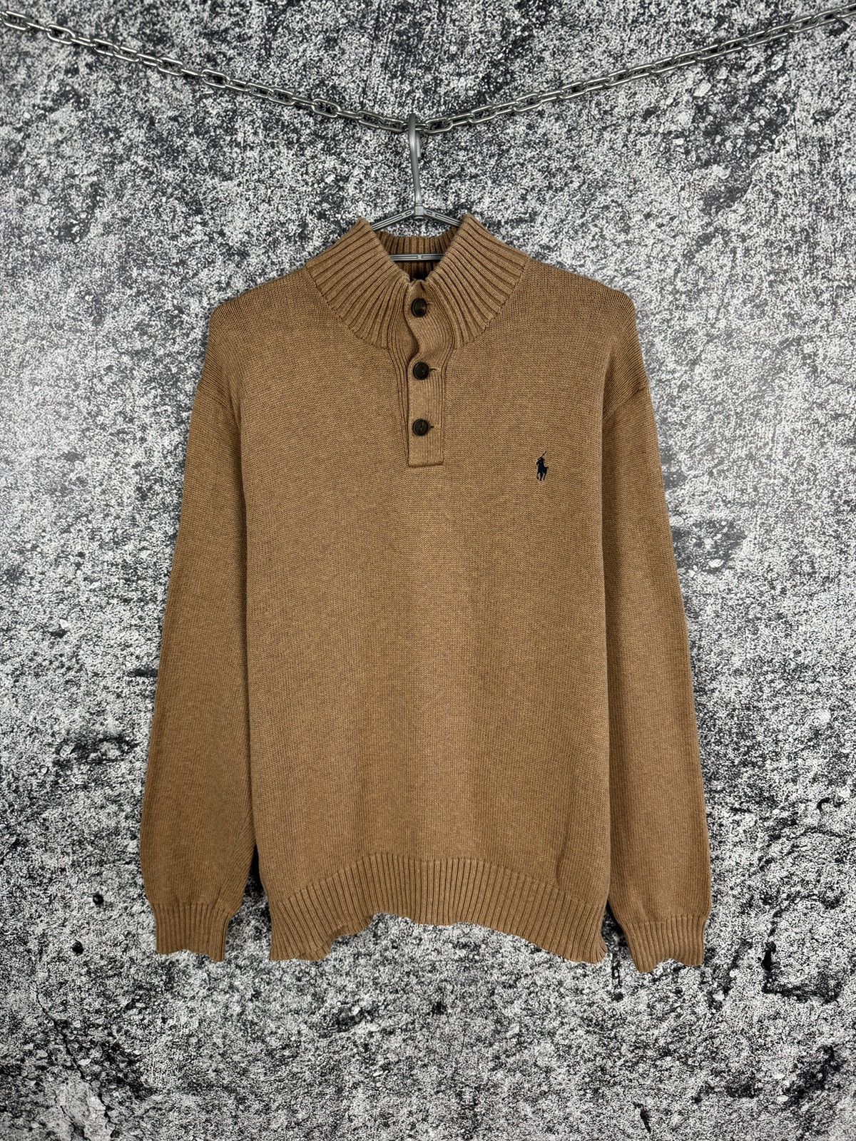 Polo Ralph Lauren Polo Ralph Lauren Knit Sweater 1/4 Button Pullover Size XXL Size US XXL / EU 58 / 5 - 1 Thumbnail