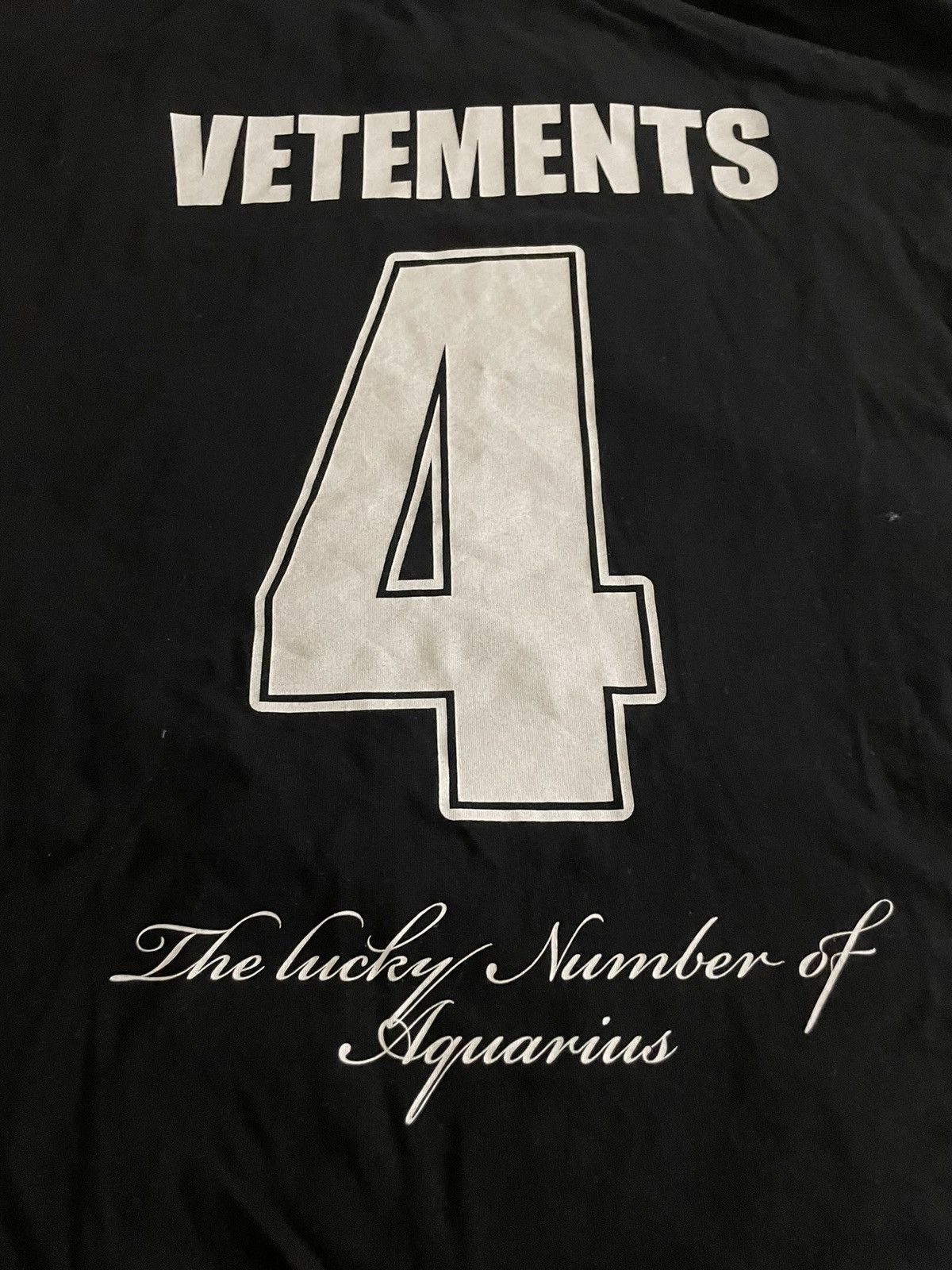Vetements Vetements - Black Uranus Oversized Cotton Jersey T-Shirt Size US L / EU 52-54 / 3 - 6 Thumbnail