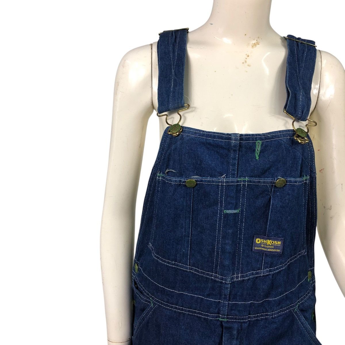 Oshkosh 🔥VINTAGE WORKER JUMPSUITS OVERALL OSHKOSH INDIGO DENIM Size US 32 / EU 48 - 7 Thumbnail