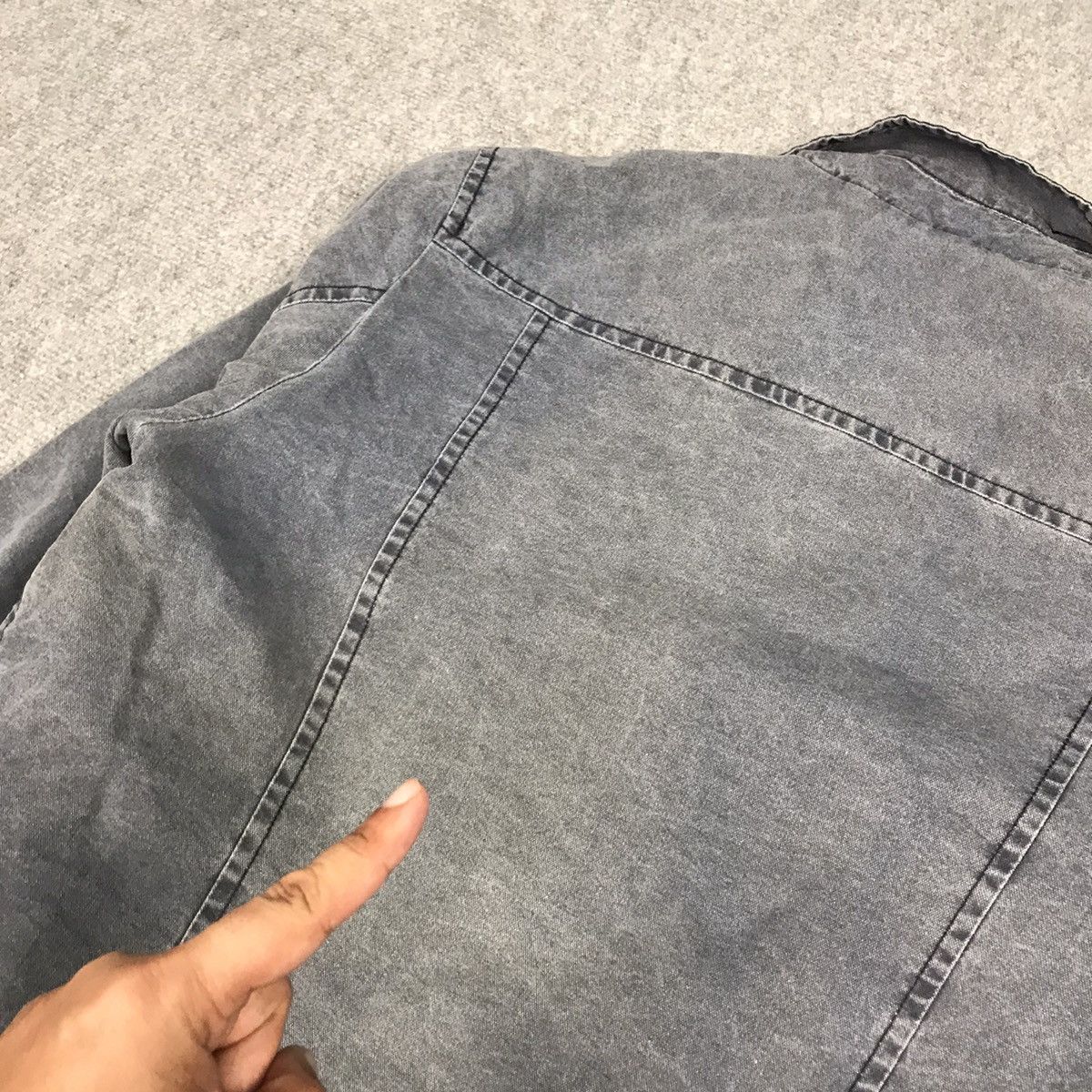 Dolce & Gabbana × Vintage OG DOLCE & GABBANA D&G GRAY BLUE SUN FADED BUTTON JACKET Size US M / EU 48-50 / 2 - 12 Thumbnail