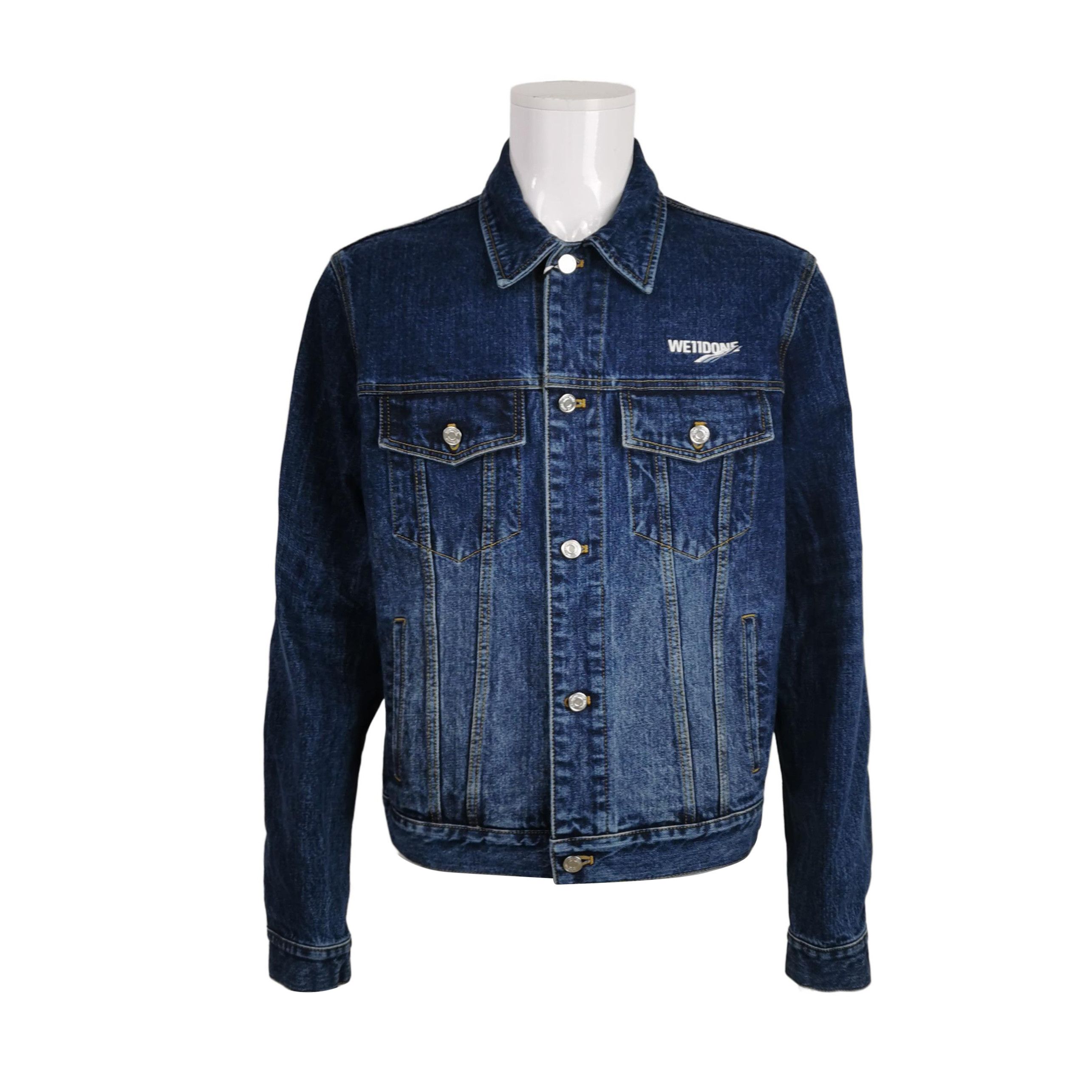 WE11DONE We11done Logo Denim Jacket Size L Size US L / EU 52-54 / 3 - 1 Thumbnail