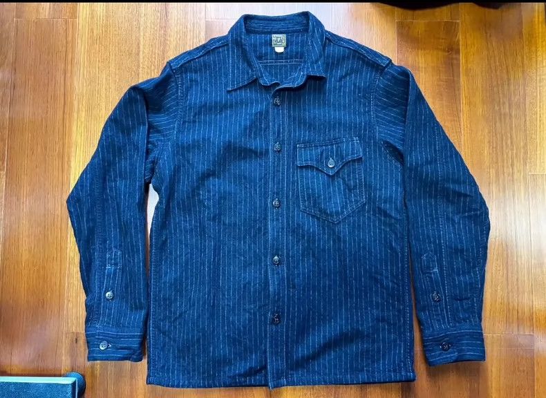 Freewheelers Freewheelers Cotton wool shirt Size US S / EU 44-46 / 1 - 4 Thumbnail
