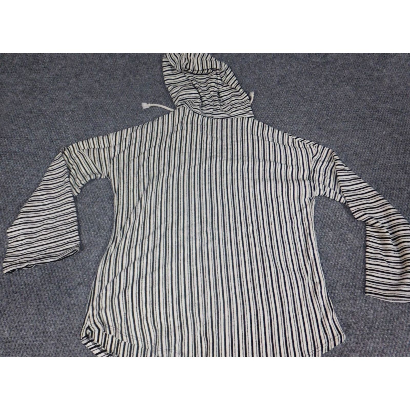 Vintage Acemi Womens Sweater L beige Cable-Knit Pullover Hoodie Zip Crew Neck Long Sleeve Buttoned Knit, Regular Size L / US 10 / IT 46 - 6 Thumbnail