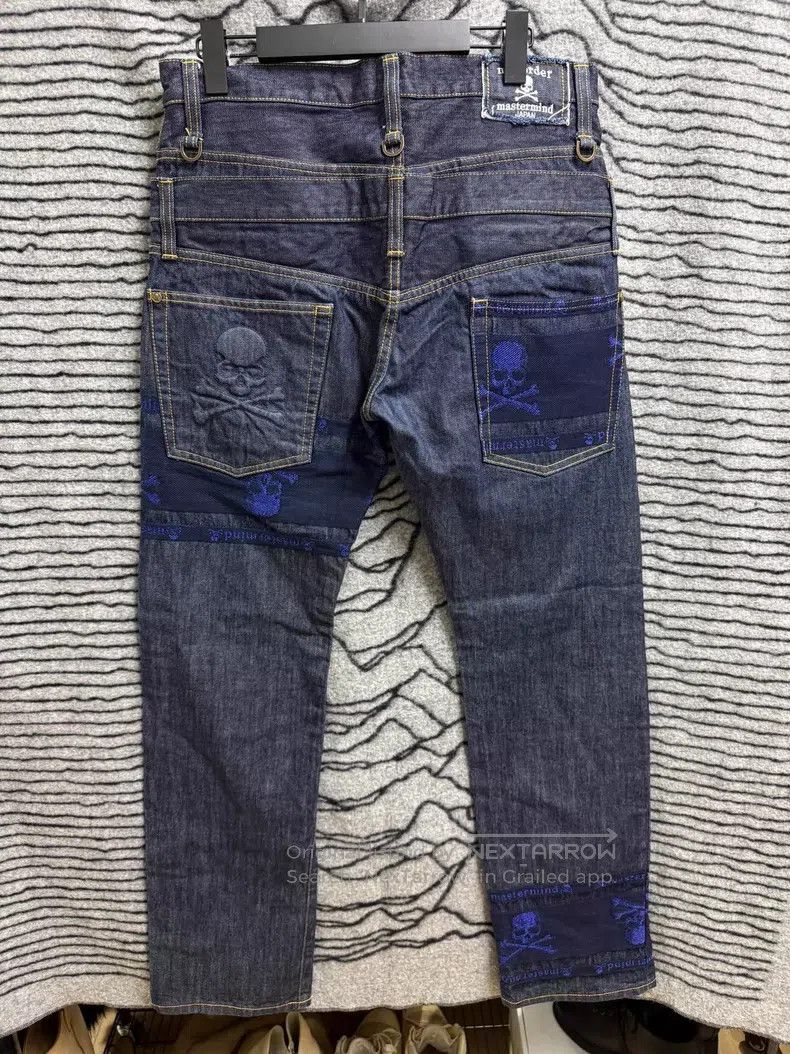 Mastermind Japan mastermind JAPAN size M Blue-Gold Thread Double-Waist Jean Size US 27 - 6 Thumbnail