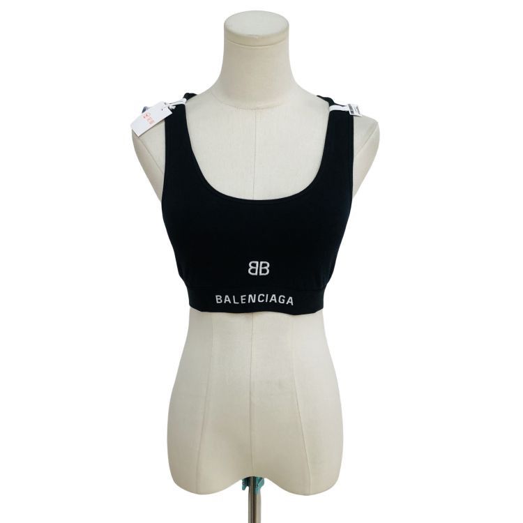 Balenciaga Balenciaga Logo Crop Top Size S Size S / US 4 / IT 40 - 1 Thumbnail