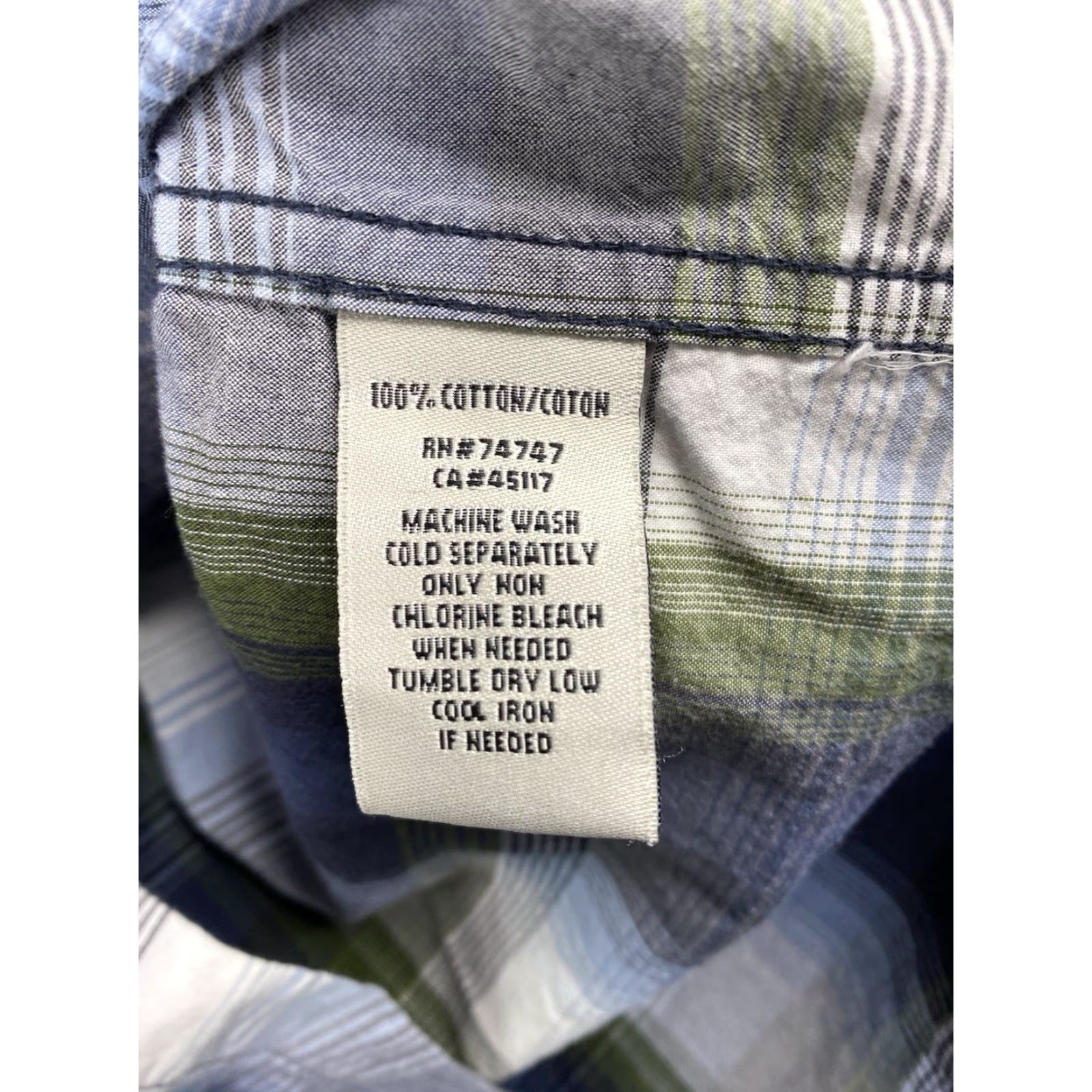 Vintage Bob Timberlake Mens Shirt L Blue Plaid Pearl Snap Western Long Sleeve Pockets Size US L / EU 52-54 / 3 - 6 Thumbnail