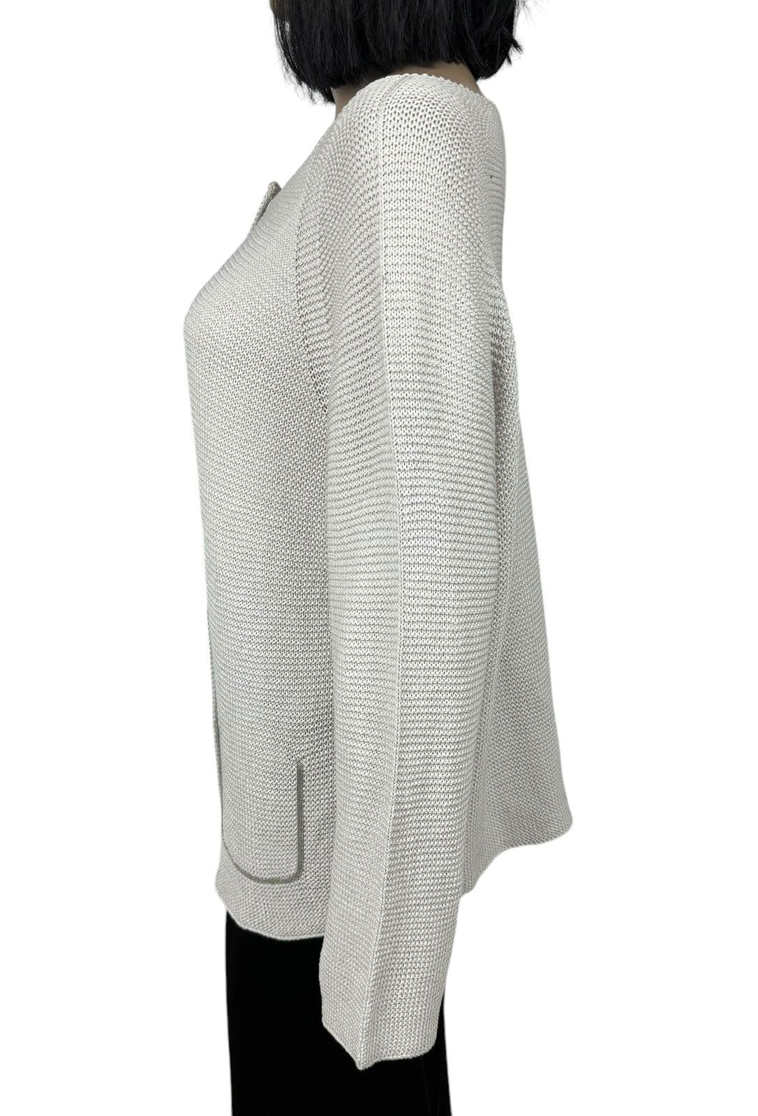 Fabiana Filippi Fabiana Filippi Knit Cotton Jacket Made In Italy size L Size L / US 10 / IT 46 - 6 Thumbnail