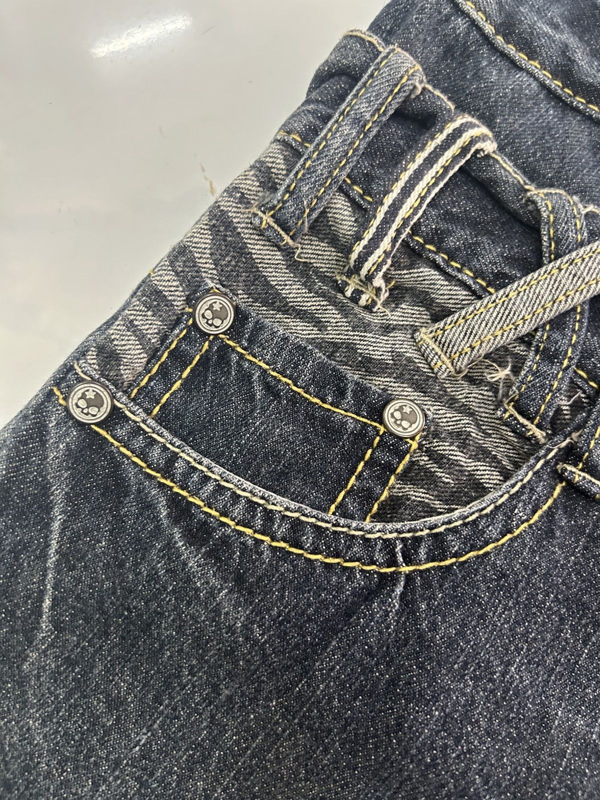 Japanese Brand × Vintage 💥Vintage Japanese Denim Distressed Punk Style Jeans Size US 28 / EU 44 - 15 Thumbnail