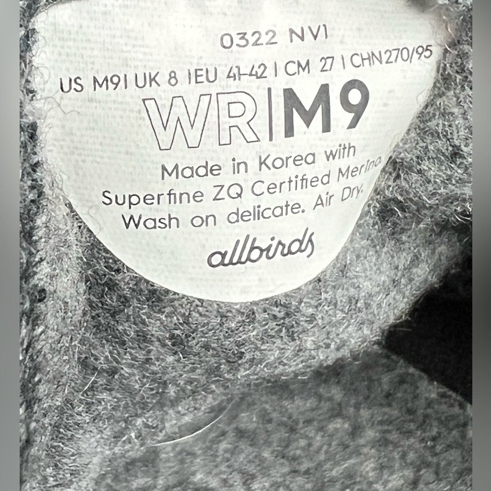 Allbirds Allbirds Wool Runners Gray Athletic Lace Up Sneakers EUC Size US 9 / EU 42 - 8 Thumbnail