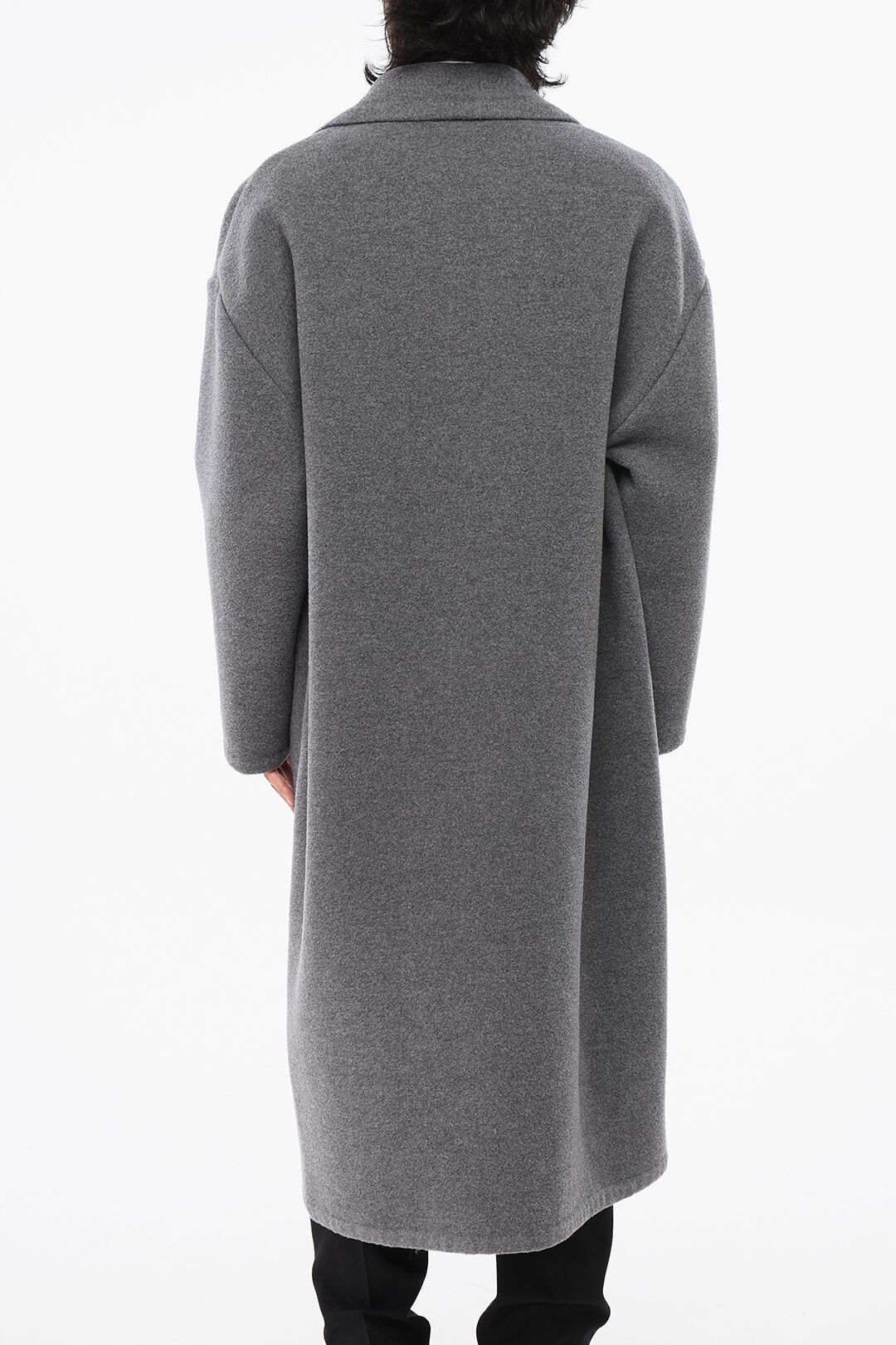 Valentino og1mm0925 Virgin Wool and Cashmere Coat in Grey Size US M / EU 48-50 / 2 - 2 Thumbnail