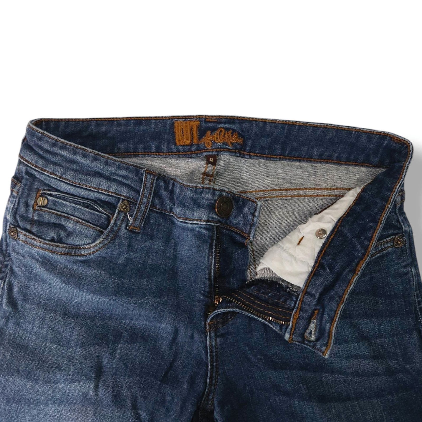 Other EUC Kut from the Kloth Mid-Rise Straight Jeans Sz 4 [27]x28 Size 27" / US 4 / IT 40 - 4 Thumbnail