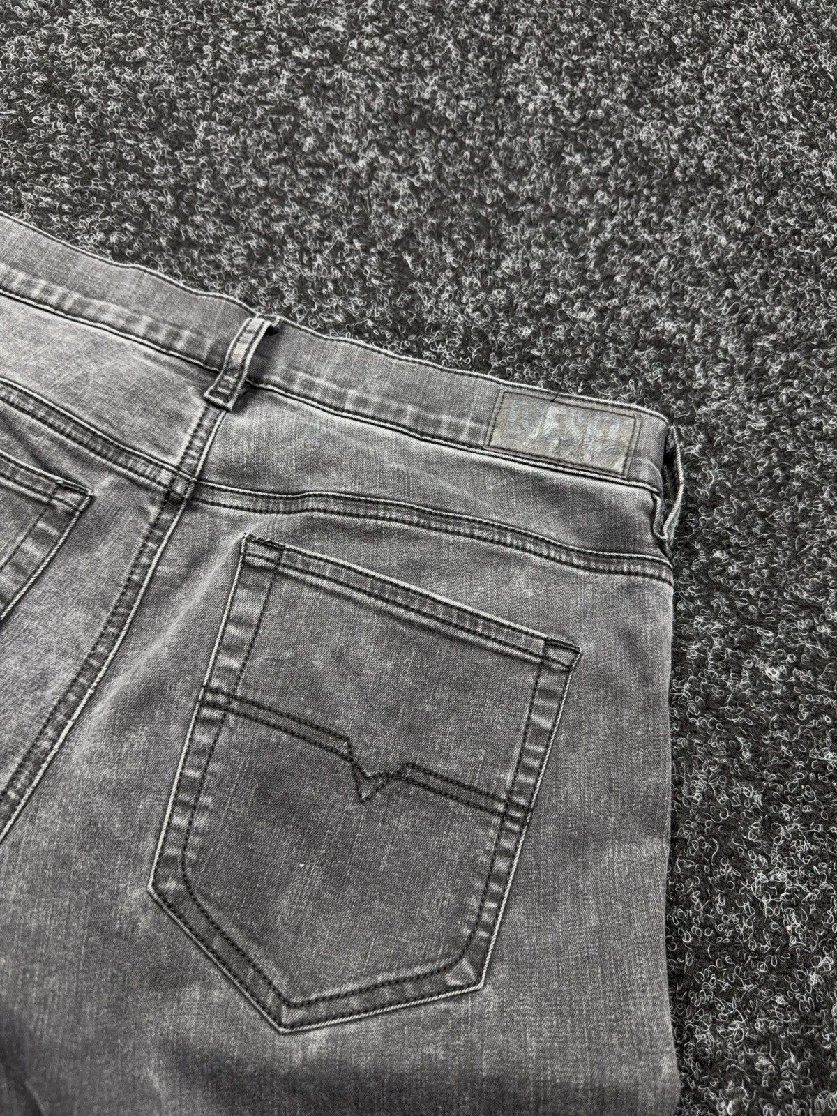 Diesel Luxury 00s Diesel D-Roisin Grey Wash Super Skinny Y2K Jeans Size 30" / US 8 / IT 44 - 17 Thumbnail