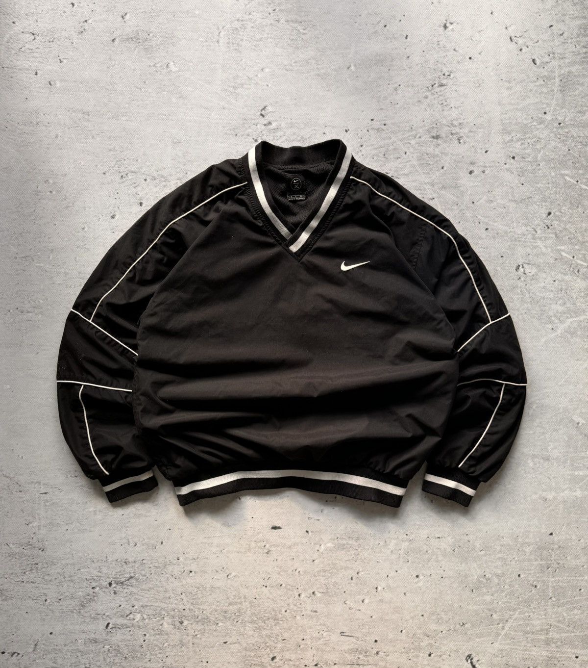 Nike × Vintage NIKE NYLON VINTAGE BASIC LOGO OVERSIZE BOXY SWEATSHIRT Size US S / EU 44-46 / 1 - 2 Thumbnail