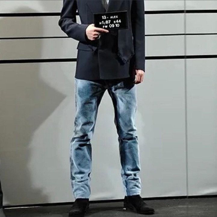 Maison Margiela Maison Margiela AW09 Flocked White Paint Denim Size US 34 / EU 50 - 8 Thumbnail
