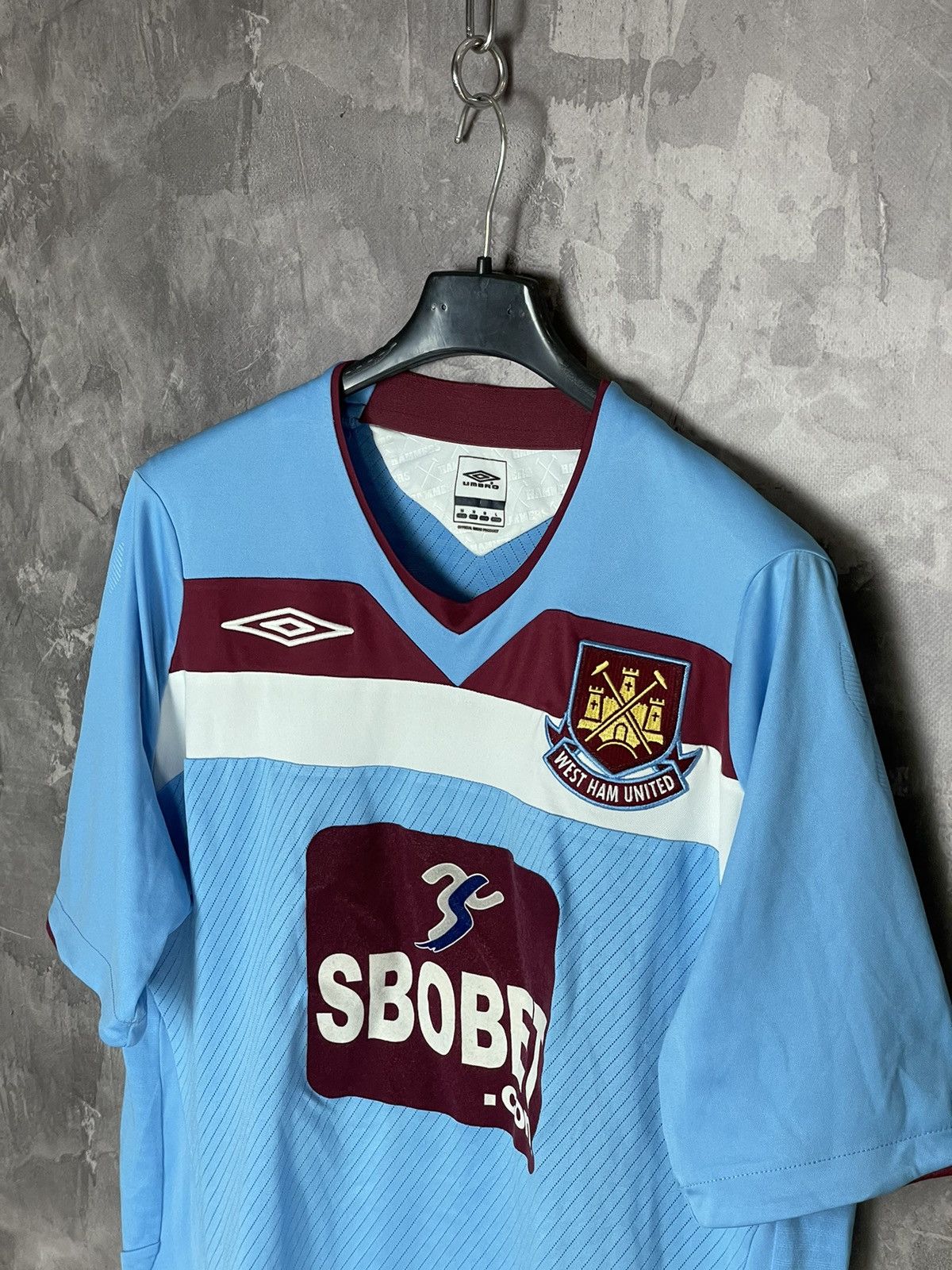 Umbro UMBRO FC WEST HAM UNITED SOCCER JERSEY FOOTBALL SHIRT Size US M / EU 48-50 / 2 - 7 Thumbnail