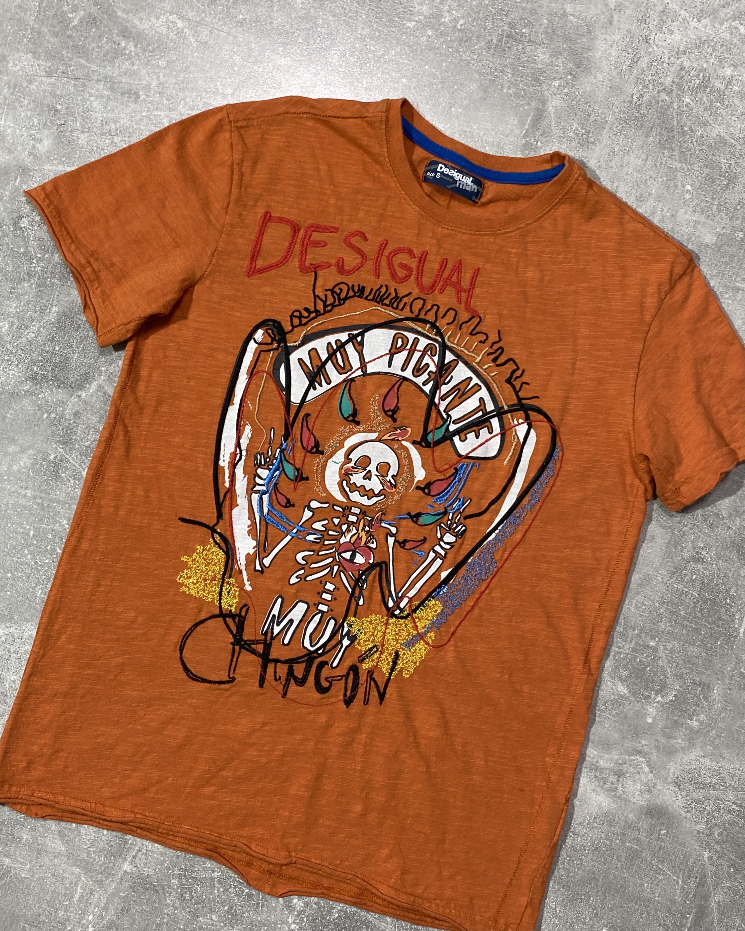Desigual Vintage Y2K Desigual Skeleton and Pepper T-Shirt Size US S / EU 44-46 / 1 - 2 Thumbnail