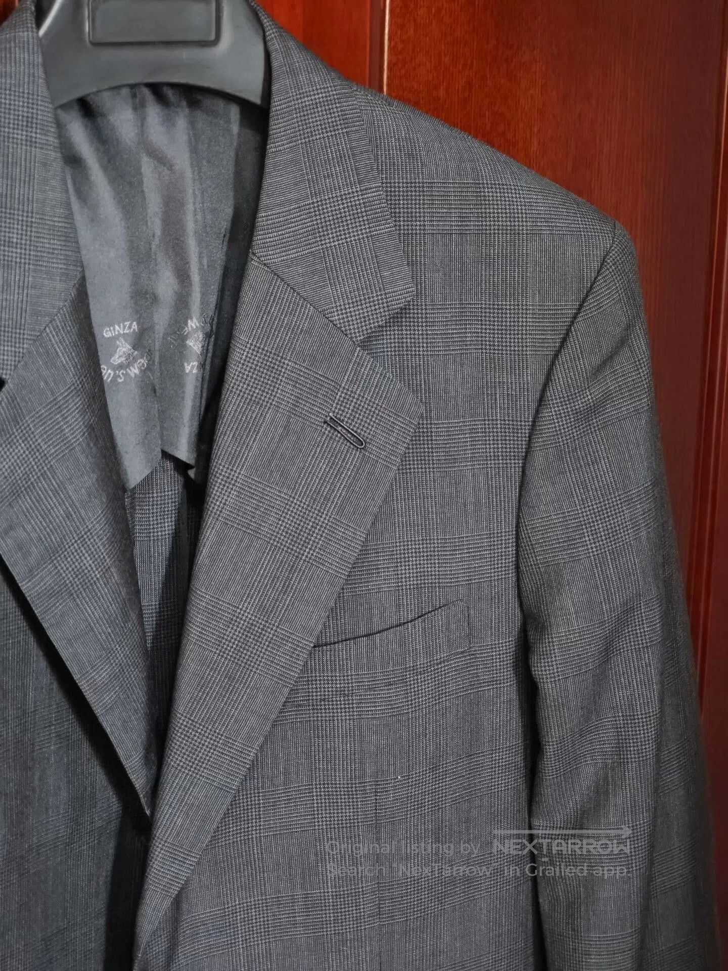 Kent & Curwen Custom Gray Glen Check Suit Jacket. Size US M / EU 48-50 / 2 - 2 Thumbnail