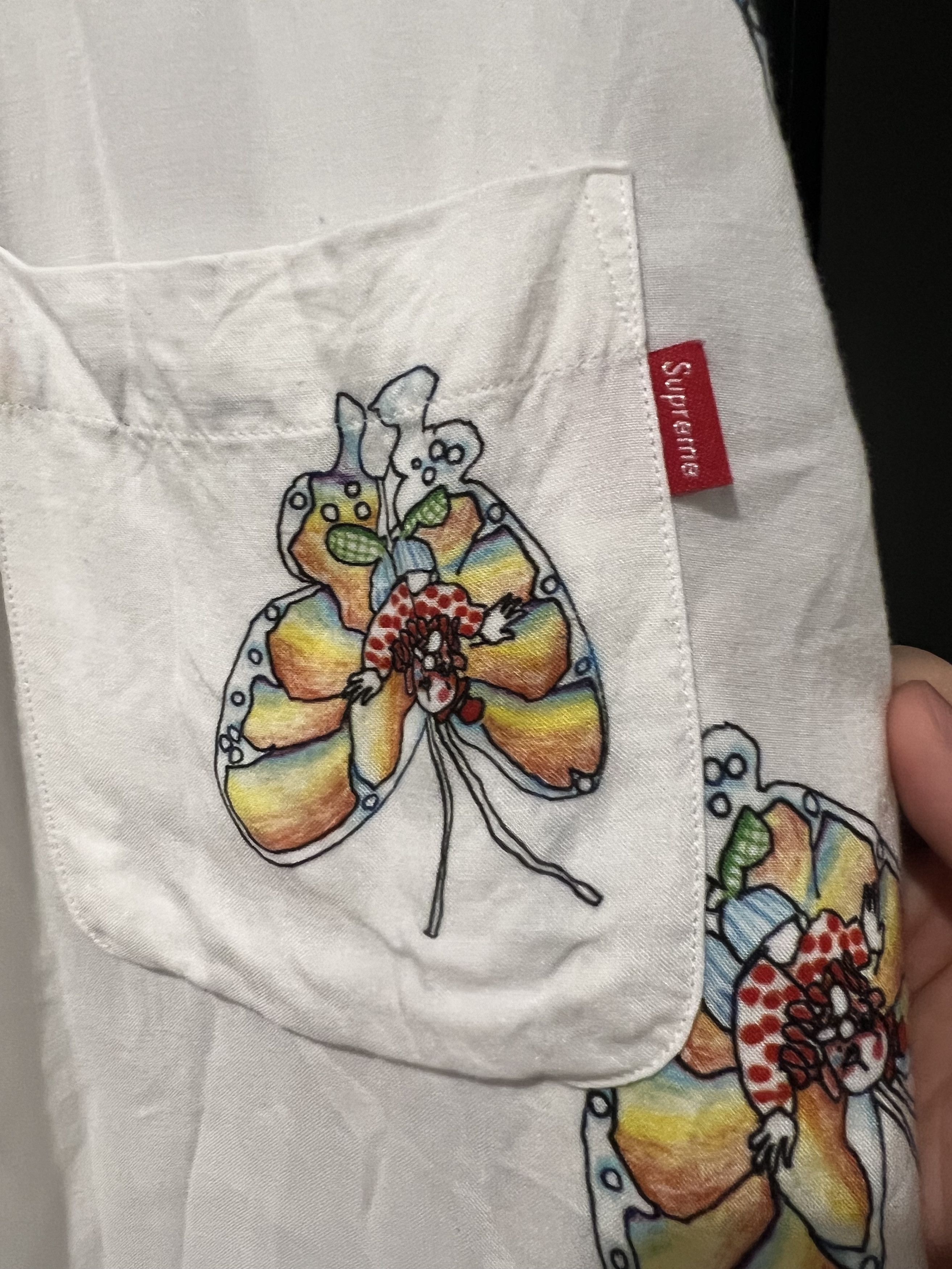 Supreme Supreme Supream Mark Gonzales Butterfly Button Up Shirt Size US L / EU 52-54 / 3 - 4 Thumbnail