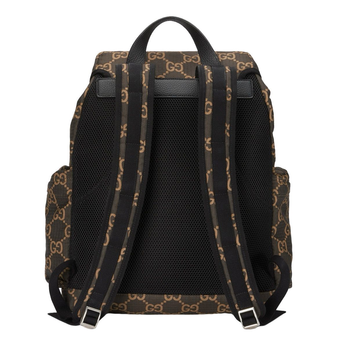 Gucci GUCCI Large Ebony And Beige GG Ripstop Backpack New & Authen Size ONE SIZE - 2 Thumbnail