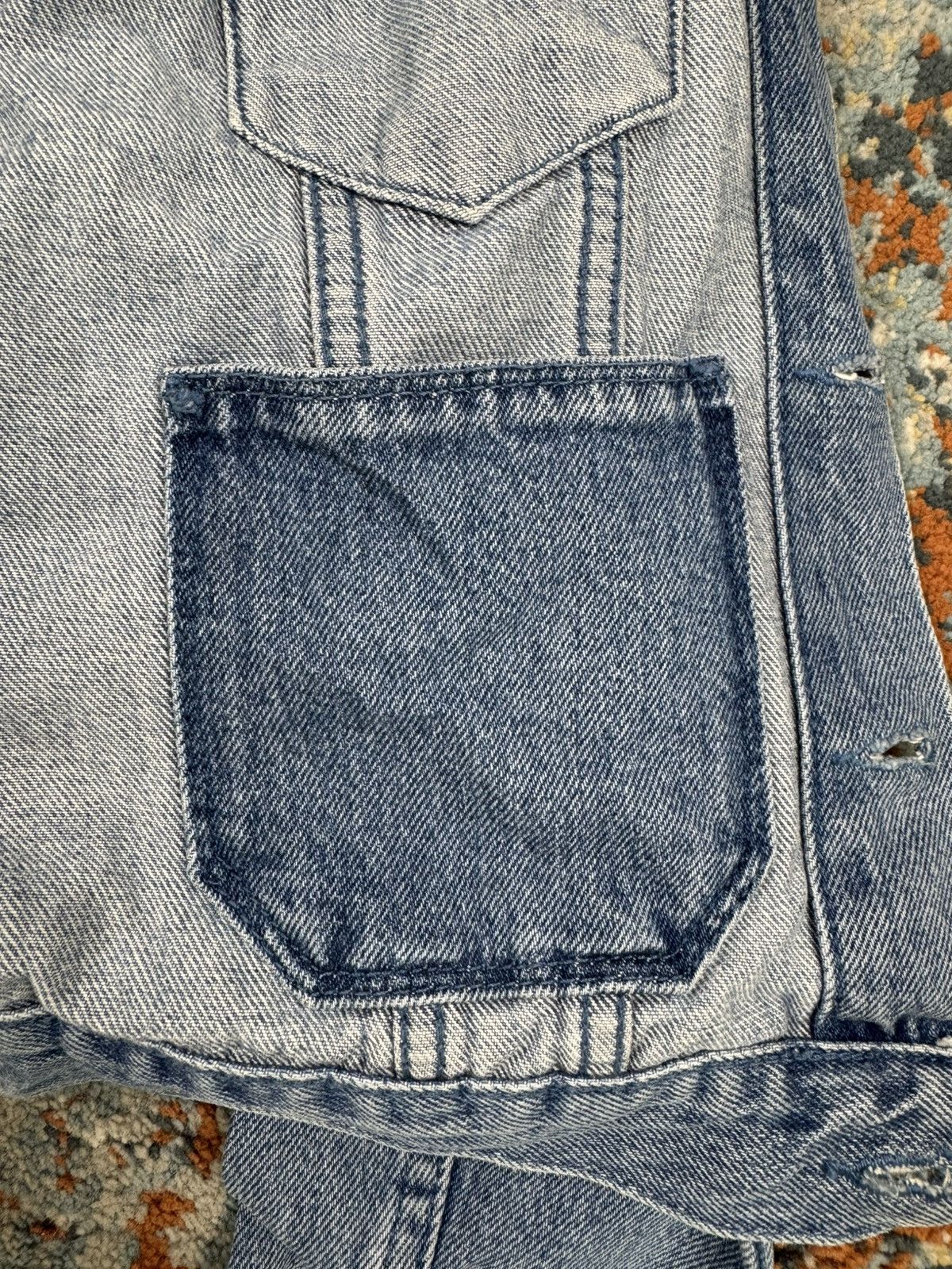 Acne Studios Vintage 00s Acne Studios Tag Light cropped denim jacket Size XS / US 0-2 / IT 36-38 - 13 Thumbnail