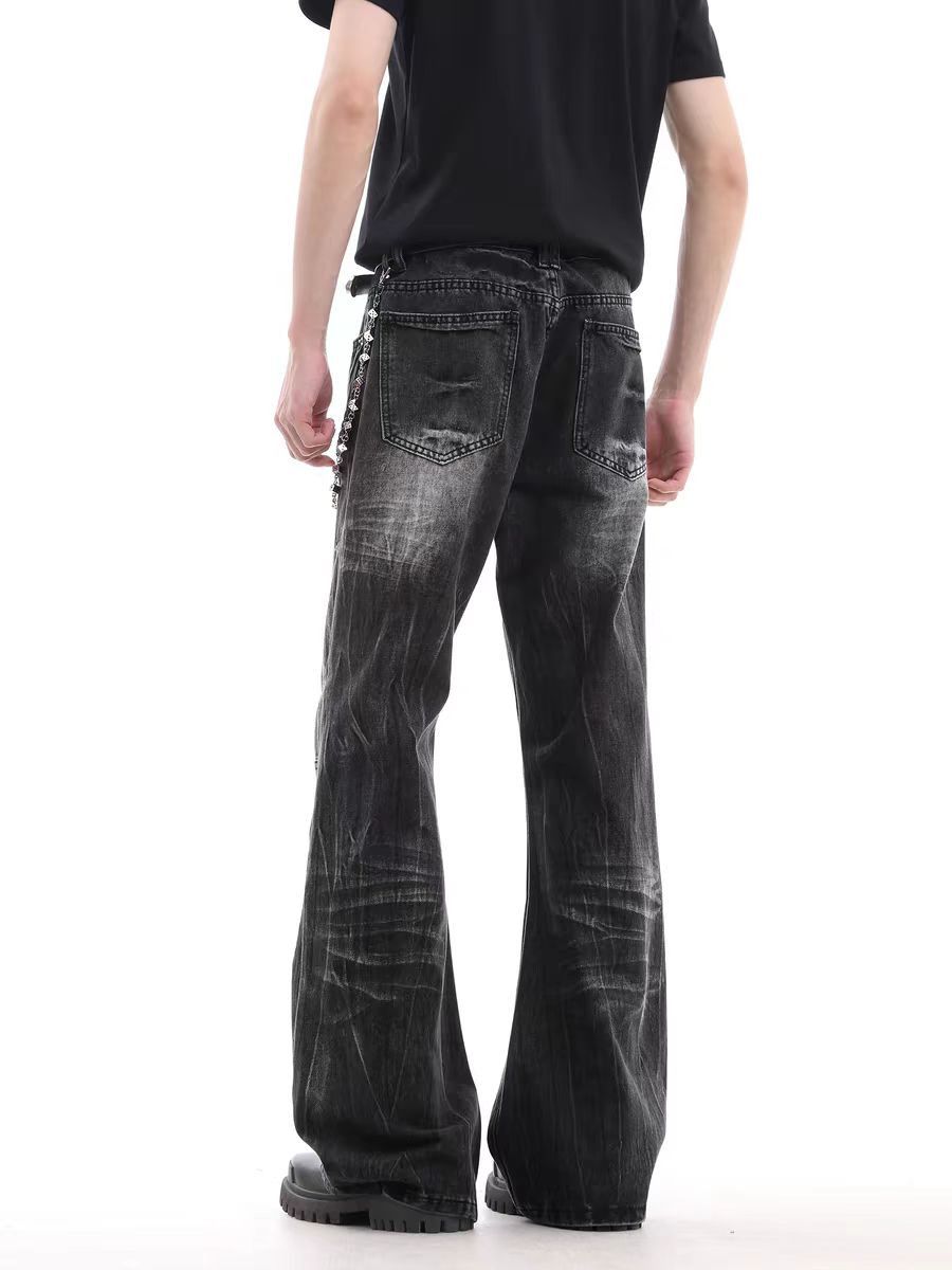 Jean Rinse-Washed Black Street Jeans Size US 32 / EU 48 - 4 Thumbnail
