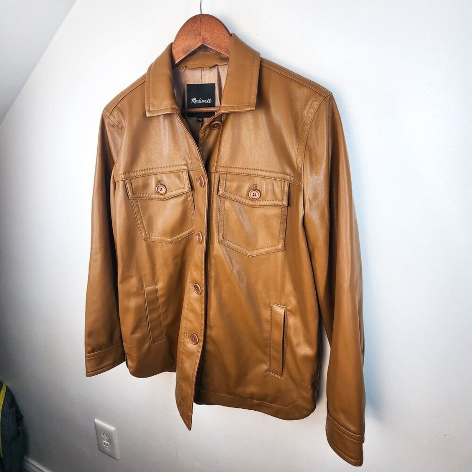 Madewell Madewell Vegan Leather Chore Jacket Size XS Minimalist Size XS / US 0-2 / IT 36-38 - 6 Thumbnail
