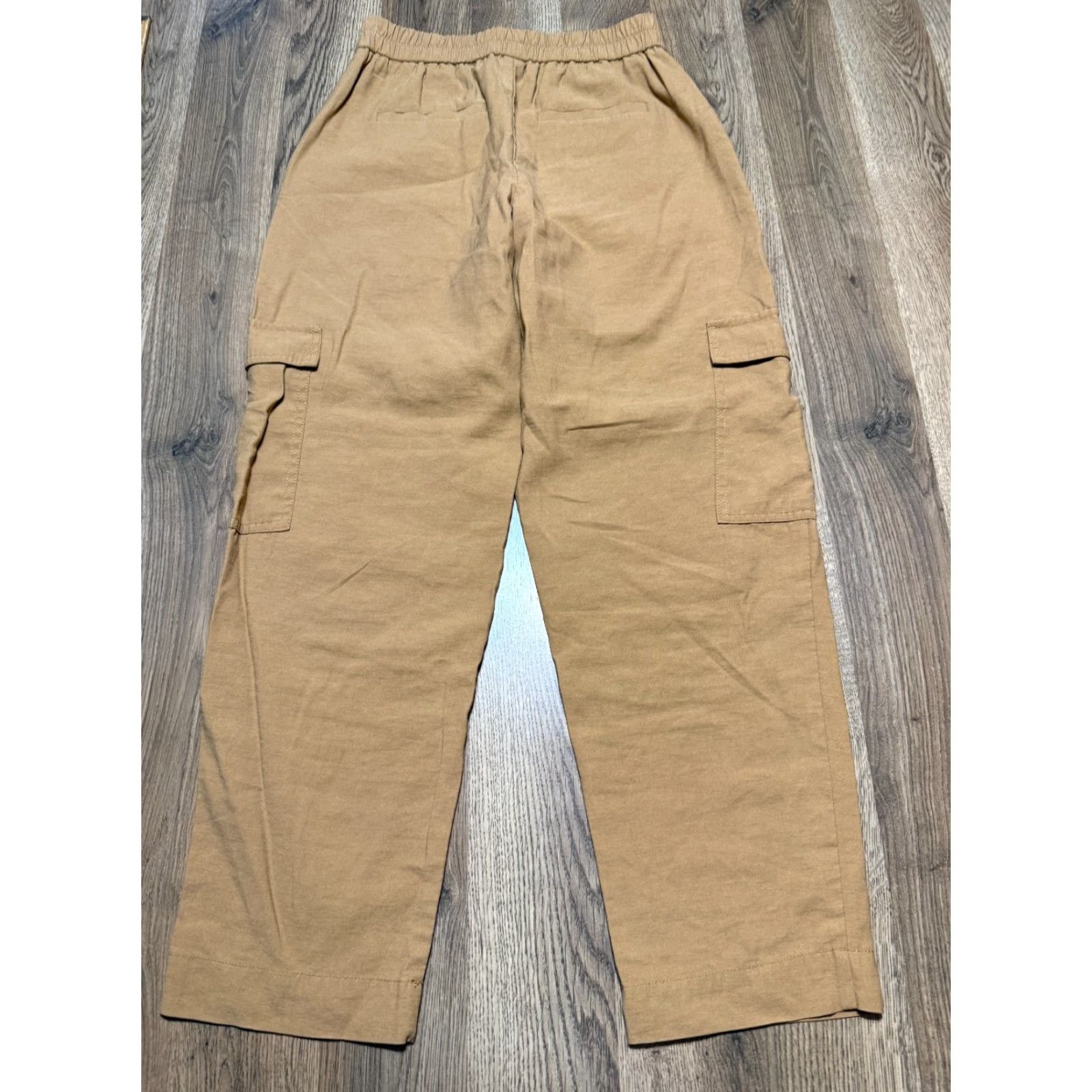 Vintage A New Day Pants Womens Small Brown Straight Leg Pull On Cargo Pants Size 28" / US 6 / IT 42 - 3 Thumbnail