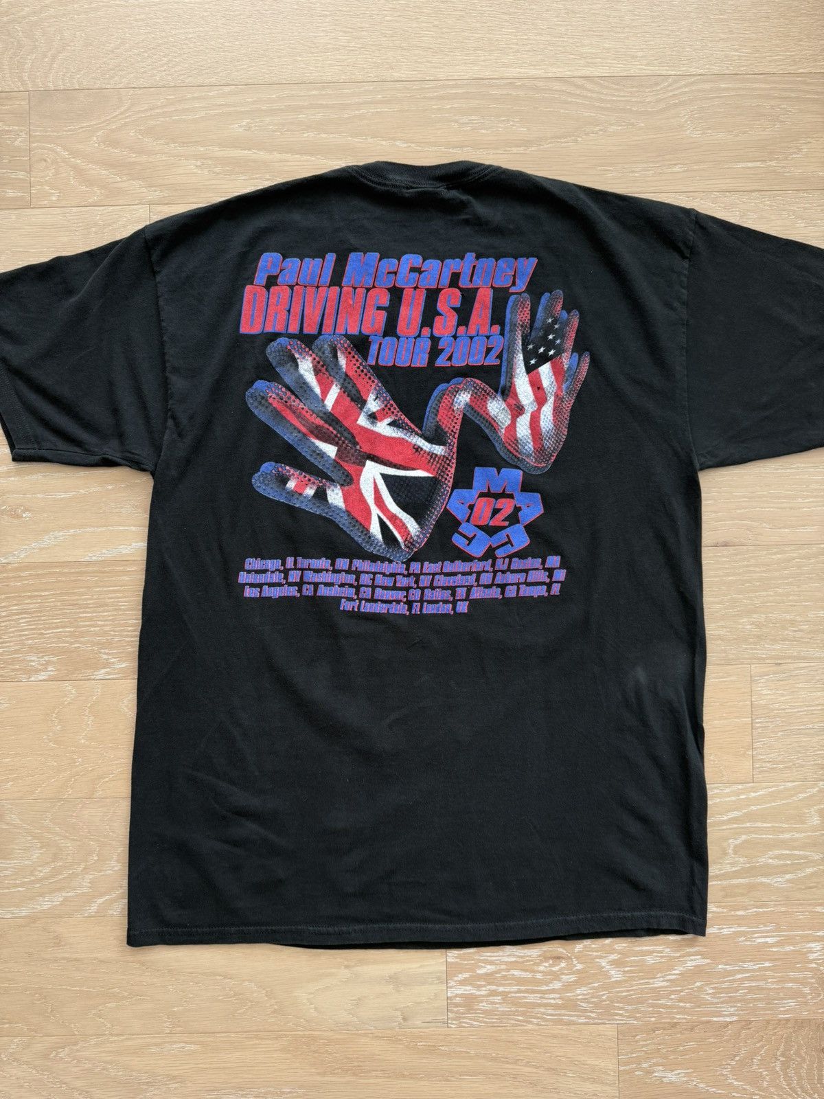 Jerzees Vintage 02 Paul McCartney Driving USA Tour Shirt Size US XL / EU 56 / 4 - 8 Thumbnail
