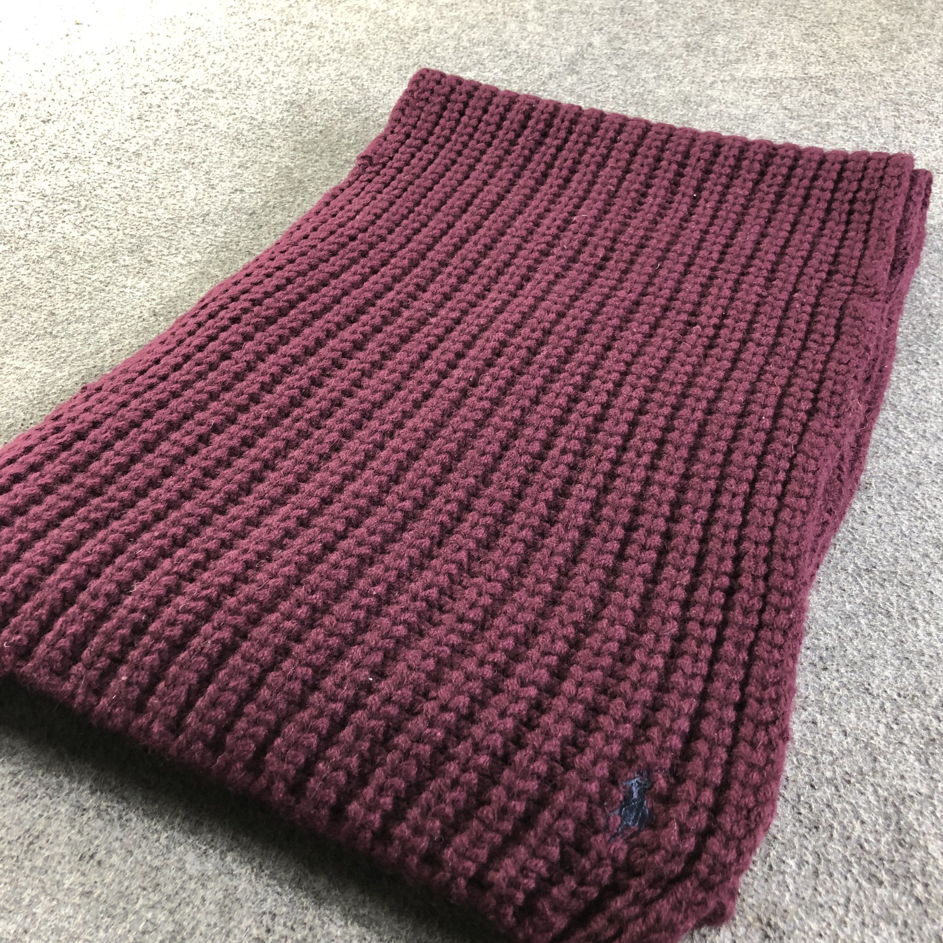 Polo Ralph Lauren Polo Ralph Lauren Knit Wool Scarf Muffler V1856 Size ONE SIZE - 3 Thumbnail