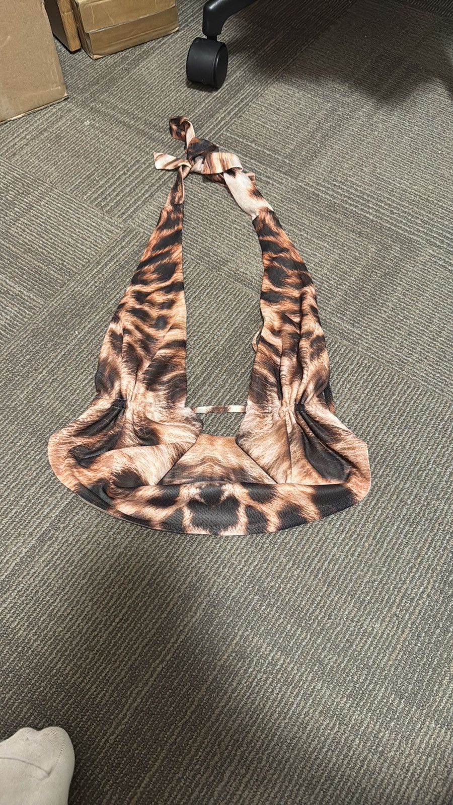 Other Leopard Print Halter Top Size XS / US 0-2 / IT 36-38 - 4 Thumbnail