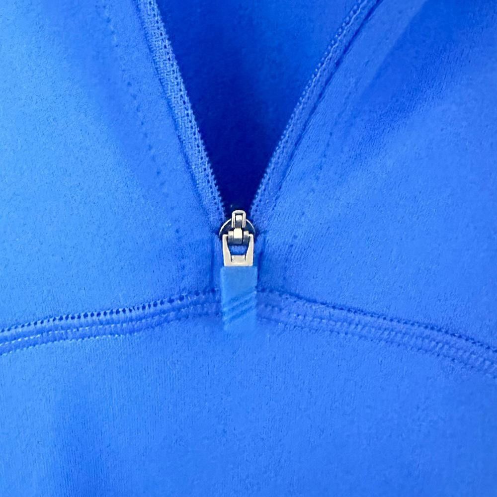 Adidas Adidas Climalite Blue 1/2 Zip Pullover Long Sleeve Top Large Size L / US 10 / IT 46 - 4 Thumbnail