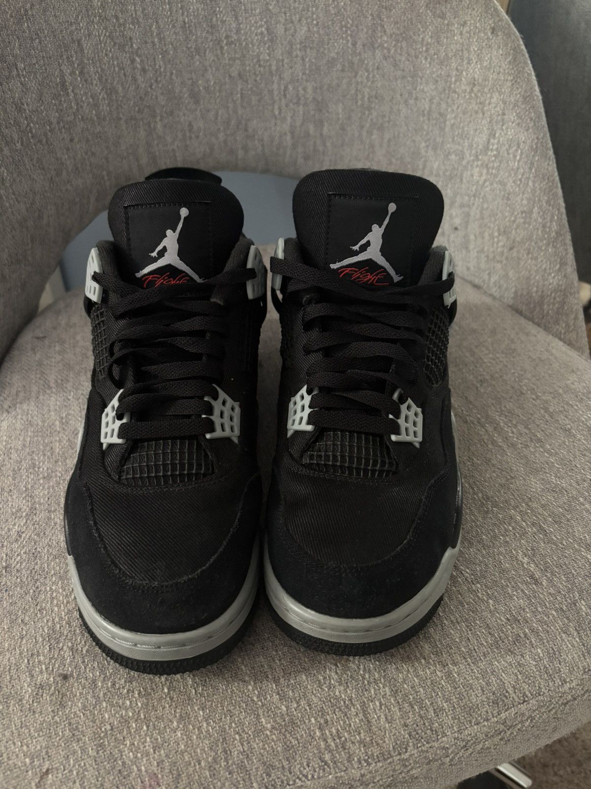 Jordan Brand Jordan 4 Black Canvas Retro SE Size US 9 / EU 42 - 2 Thumbnail