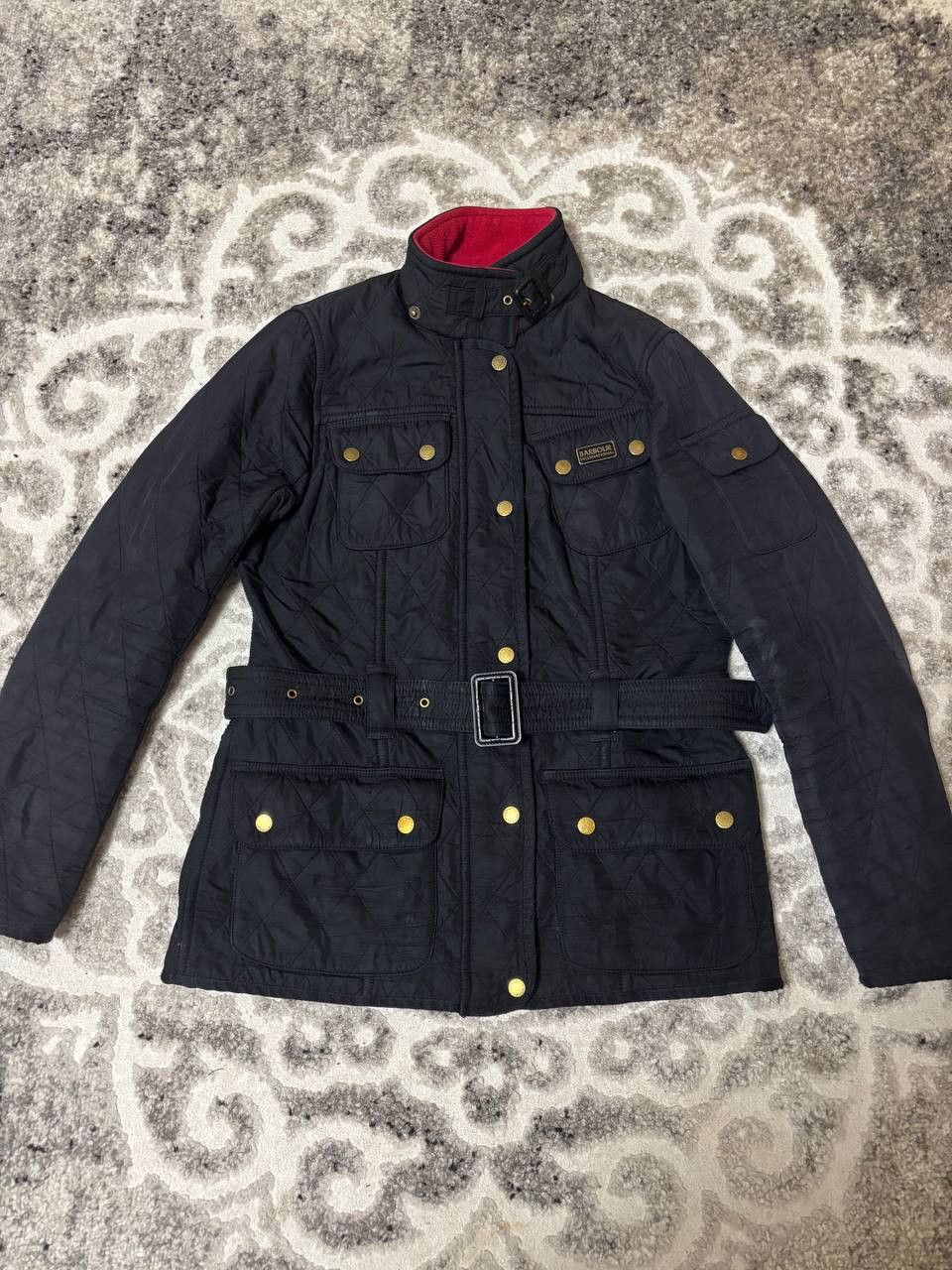 Barbour Barbour International Quilted Belted Jacket Black/Red Size M / US 6-8 / IT 42-44 - 17 Thumbnail