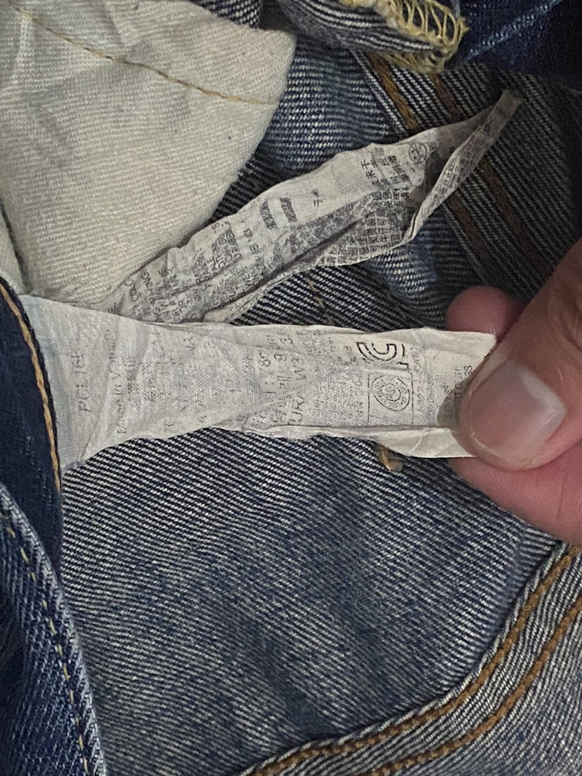 Japanese Brand × Levi's × Vintage Vintage Levis 502 Selvedge 4459 Button Distress Straight d' Size US 33 - 19 Thumbnail