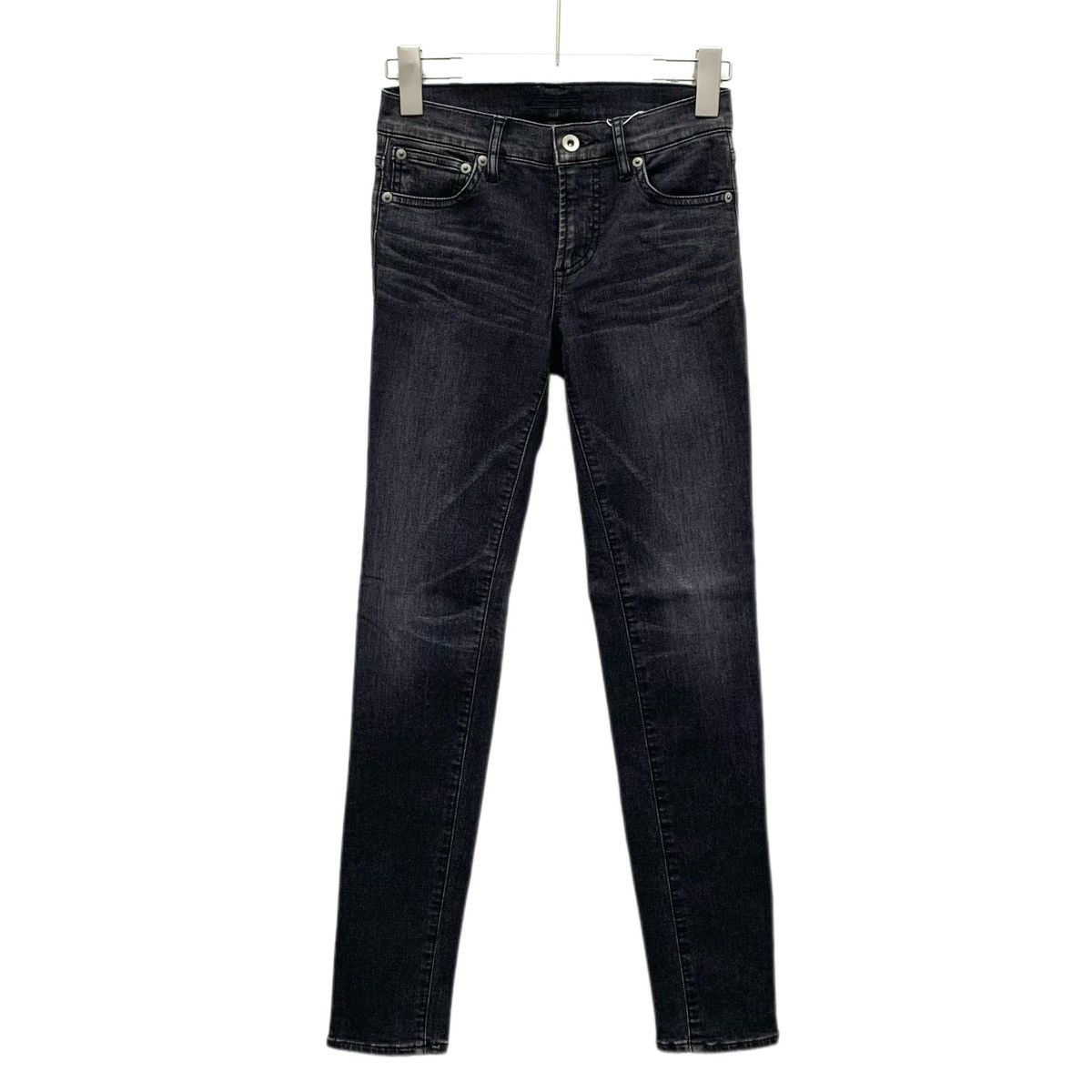 Prada Prada Dark Grey Washed Cotton Denim Pants K26WX Size 25" / US 0 / IT 36 - 1 Thumbnail