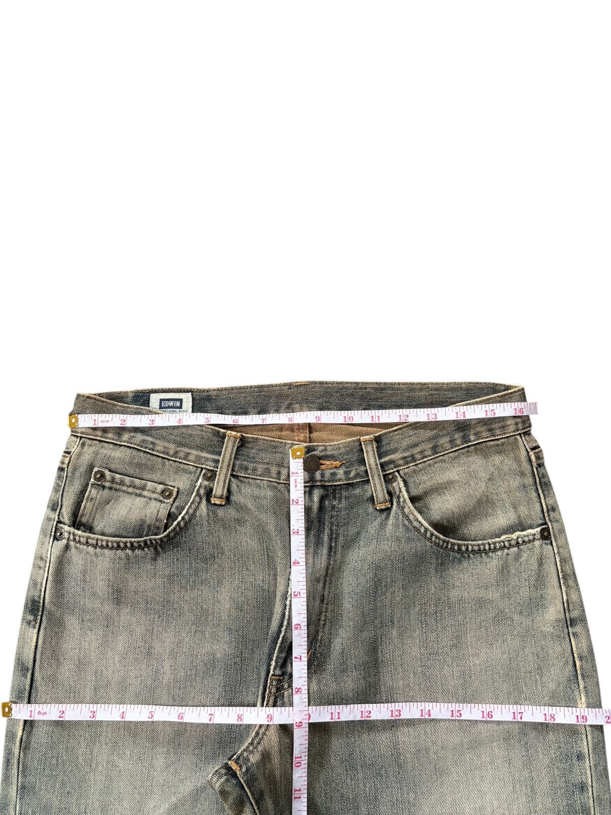 Edwin Vintage Edwin 403 Mud Wash Distress Loose Jeans Size US 32 / EU 48 - 6 Thumbnail