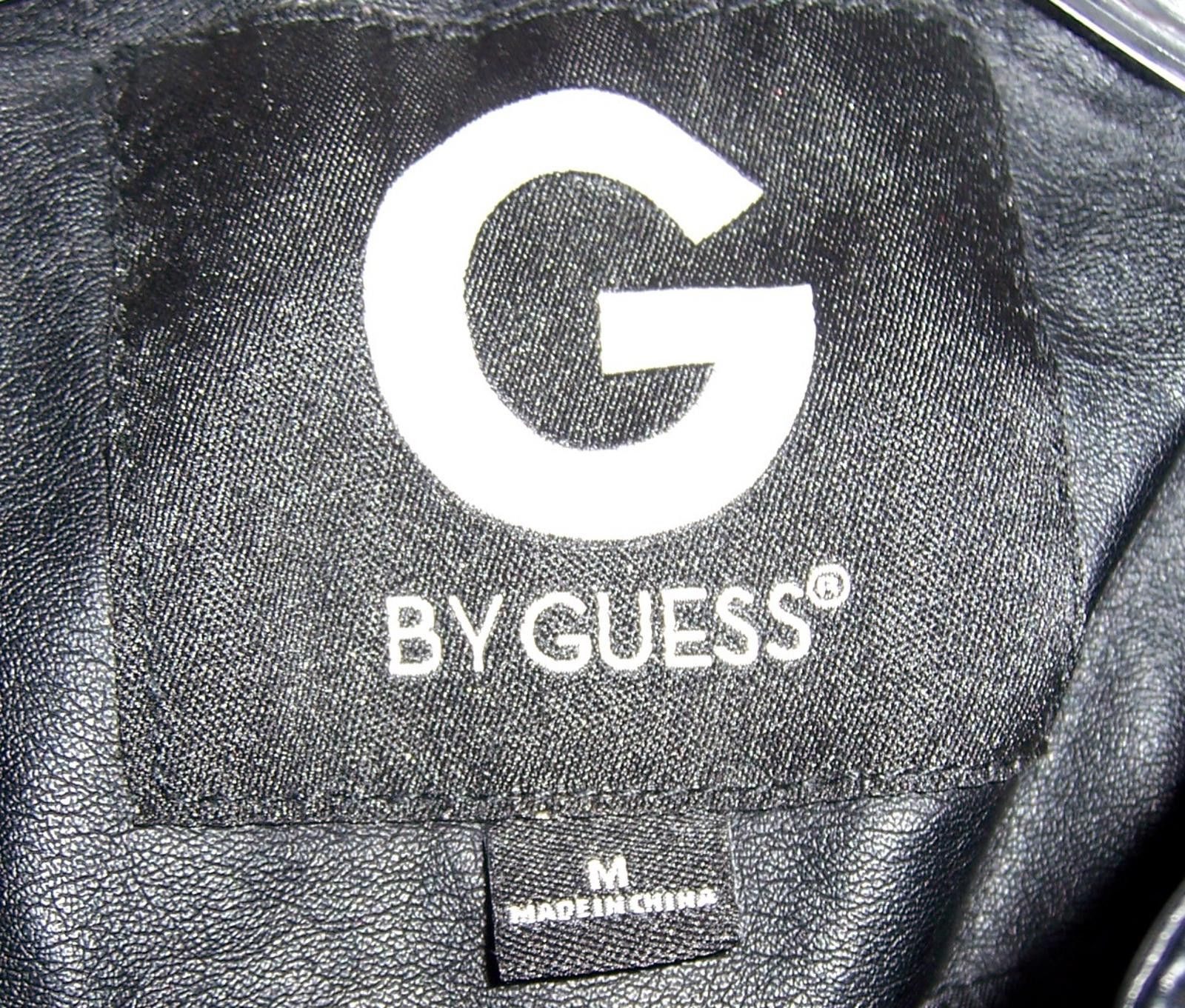 Guess G by Guess Black Faux Leather Moto Jacket - Women's M Size M / US 6-8 / IT 42-44 - 3 Thumbnail