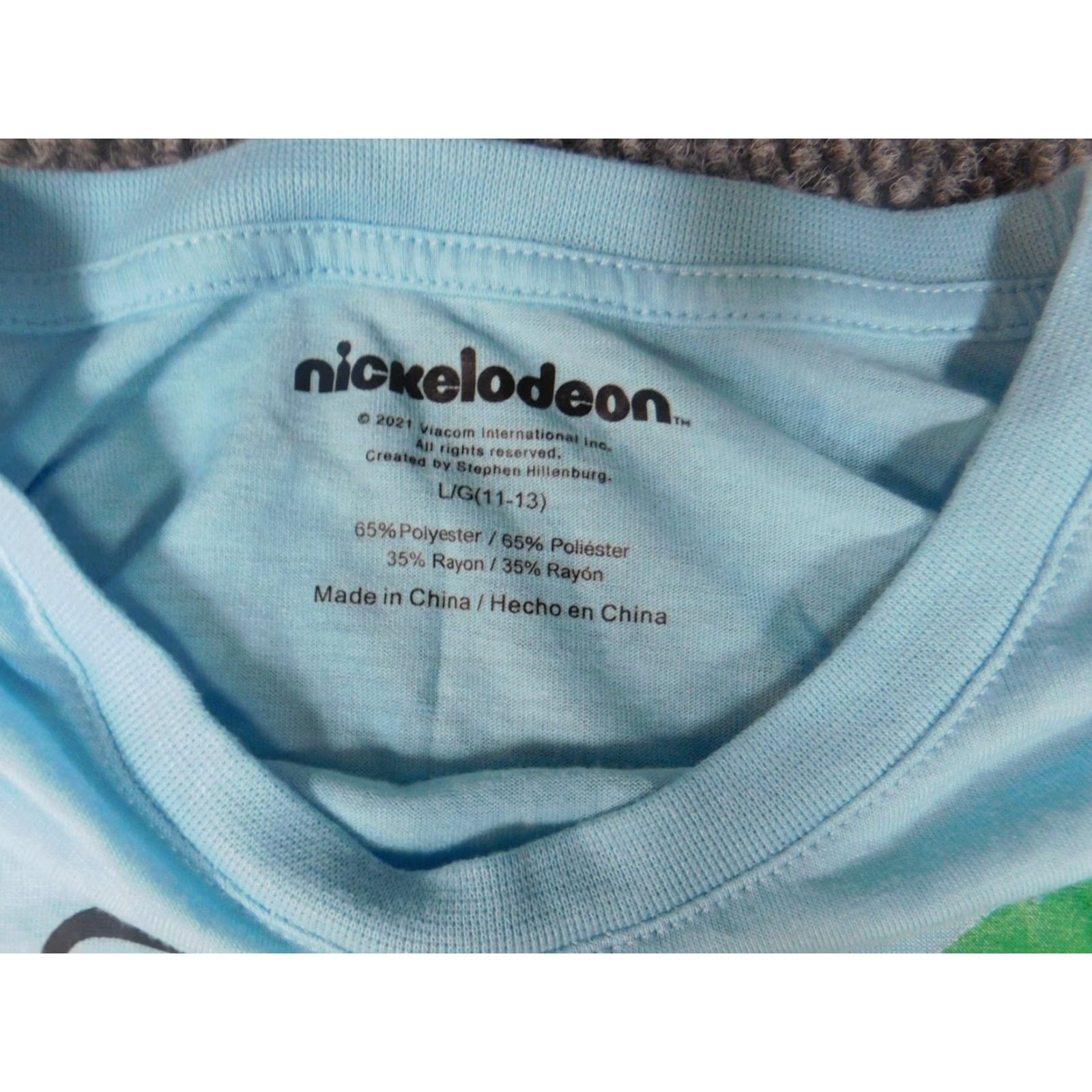 Nickelodeon Spongebob Nickelodeon Womens Shirt Large Blue Cartoon Graphic Size L / US 10 / IT 46 - 5 Thumbnail