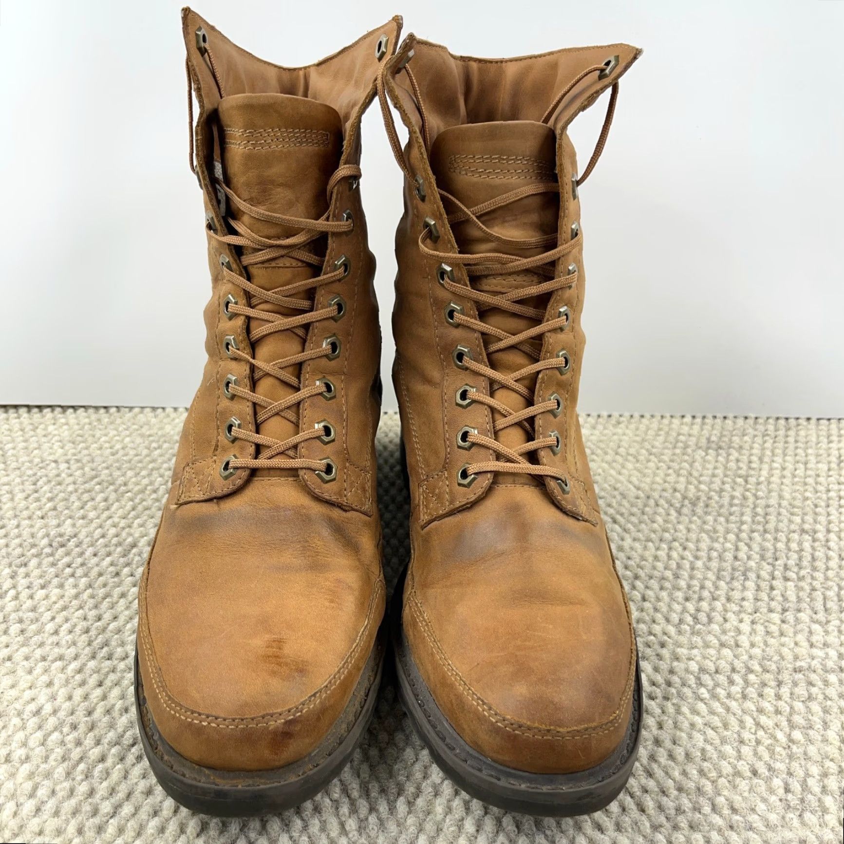 Timberland Gracelyn Women's Combat Boots Size 10 Brown Leather