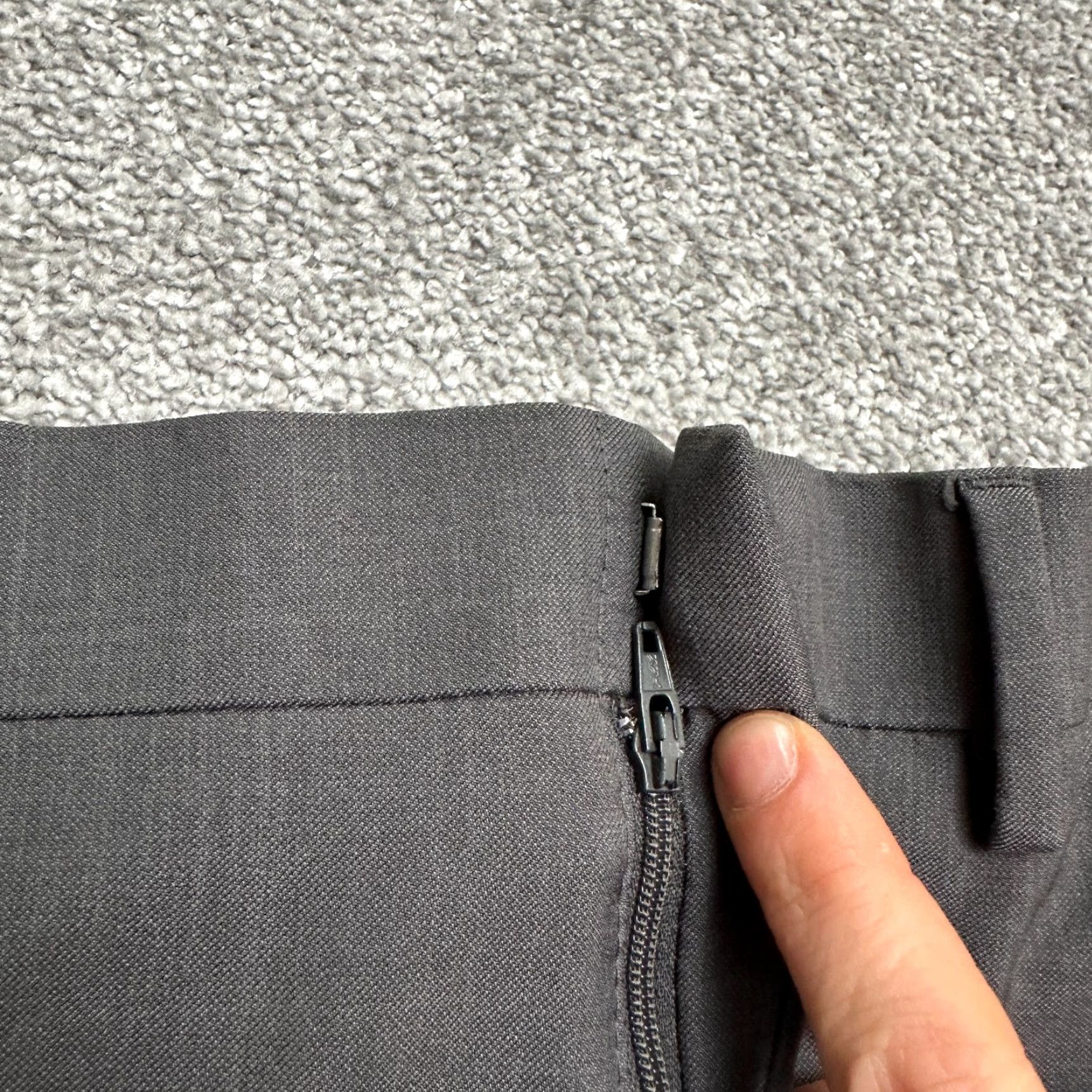 Haggar Haggar Pants 40x32 Dark Gray Premium Comfort Straight Fit Dress Workwear Mens Size US 40 / EU 56 - 3 Thumbnail
