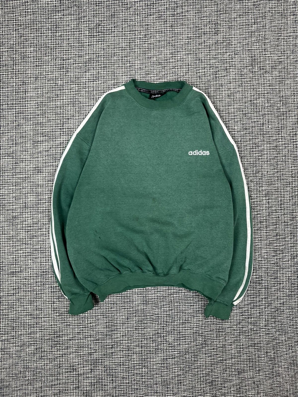 Adidas 80s adidas distressed boxy baggy crewneck Kanye style Size US L / EU 52-54 / 3 - 2 Thumbnail