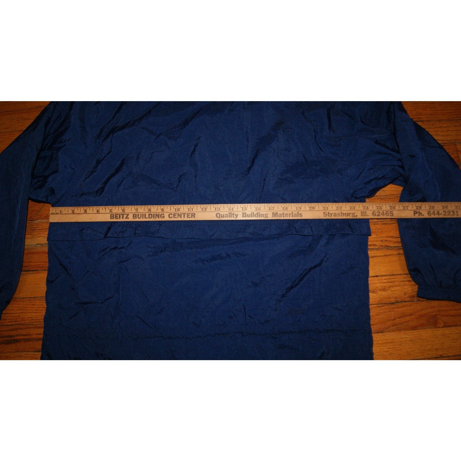Nike VTG NIKE Swoosh Navy Mens M Jacket Hooded Full Zip Vented Size US M / EU 48-50 / 2 - 8 Thumbnail