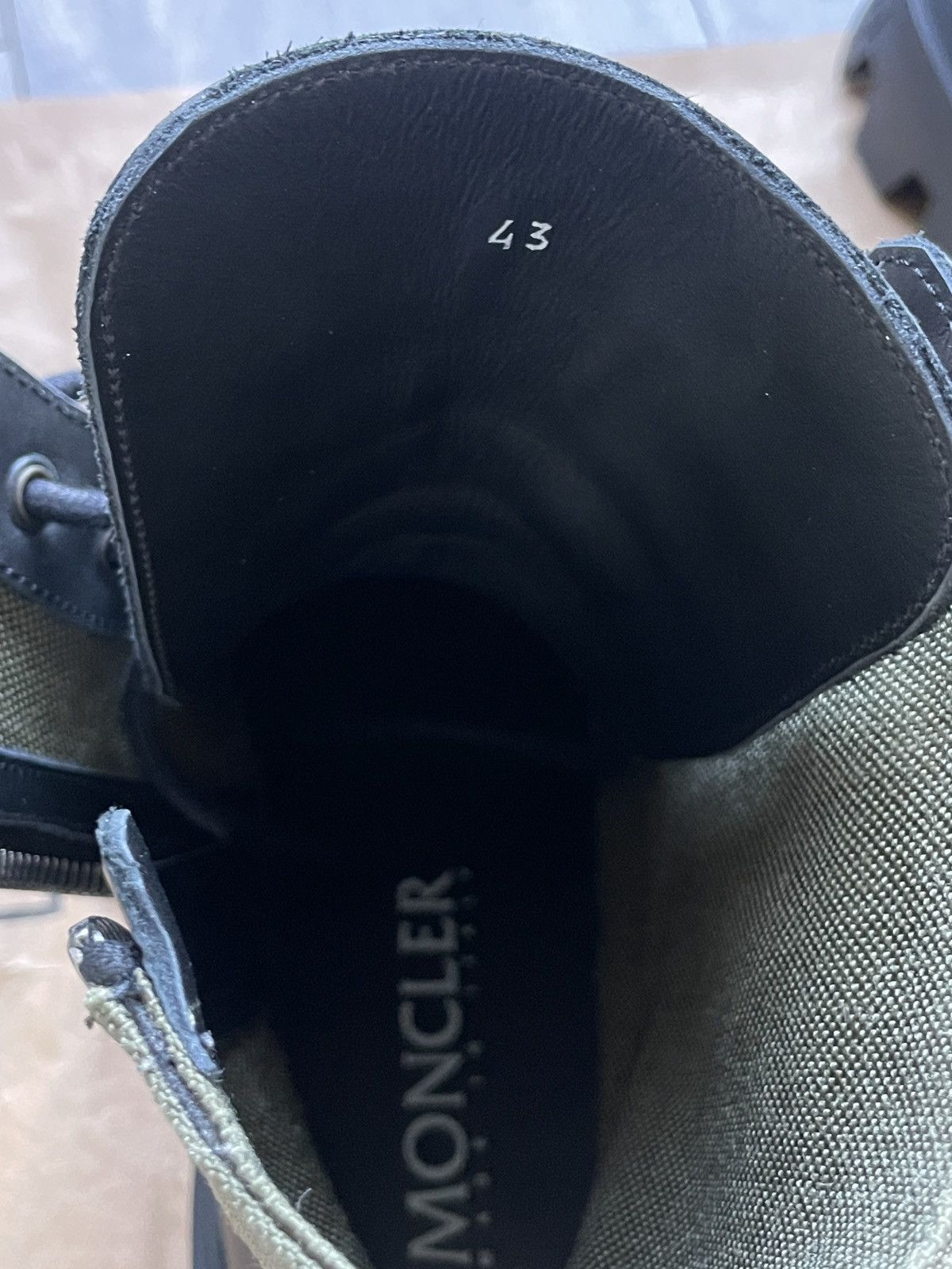 Designer × Moncler Moncler 10US Konture Leather Cordura Combat Ankle Boots Size US 10 / EU 43 - 8 Thumbnail