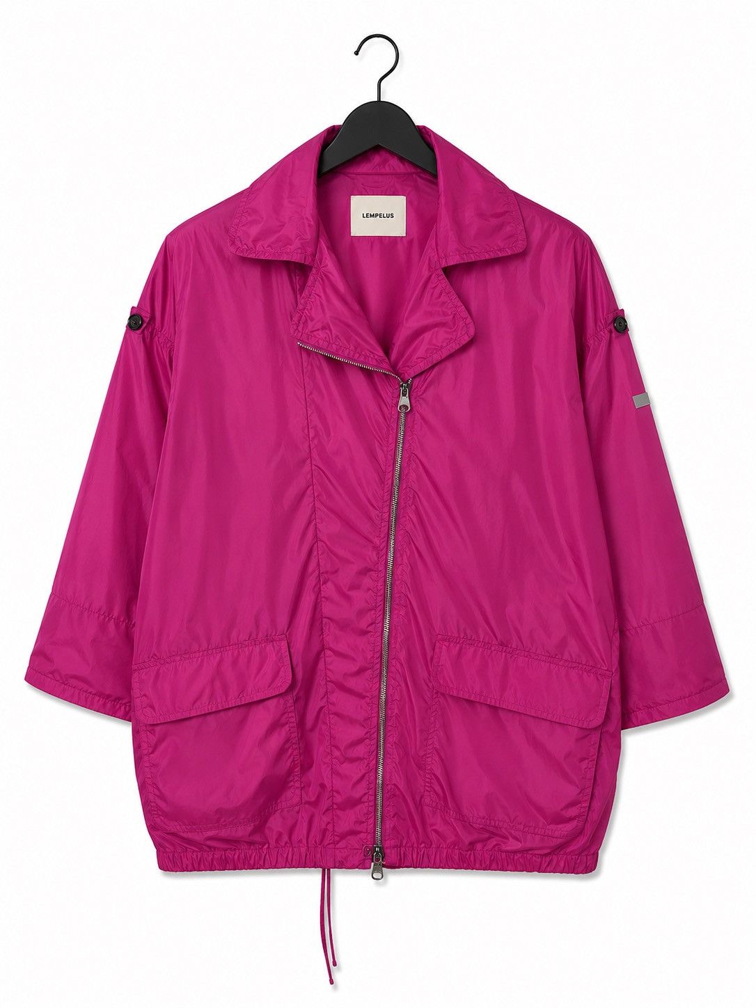 Vintage Vintage Lempelius Oversized Fuchsia Nylon Jacke Windbreaker Size XS / US 0-2 / IT 36-38 - 1 Thumbnail