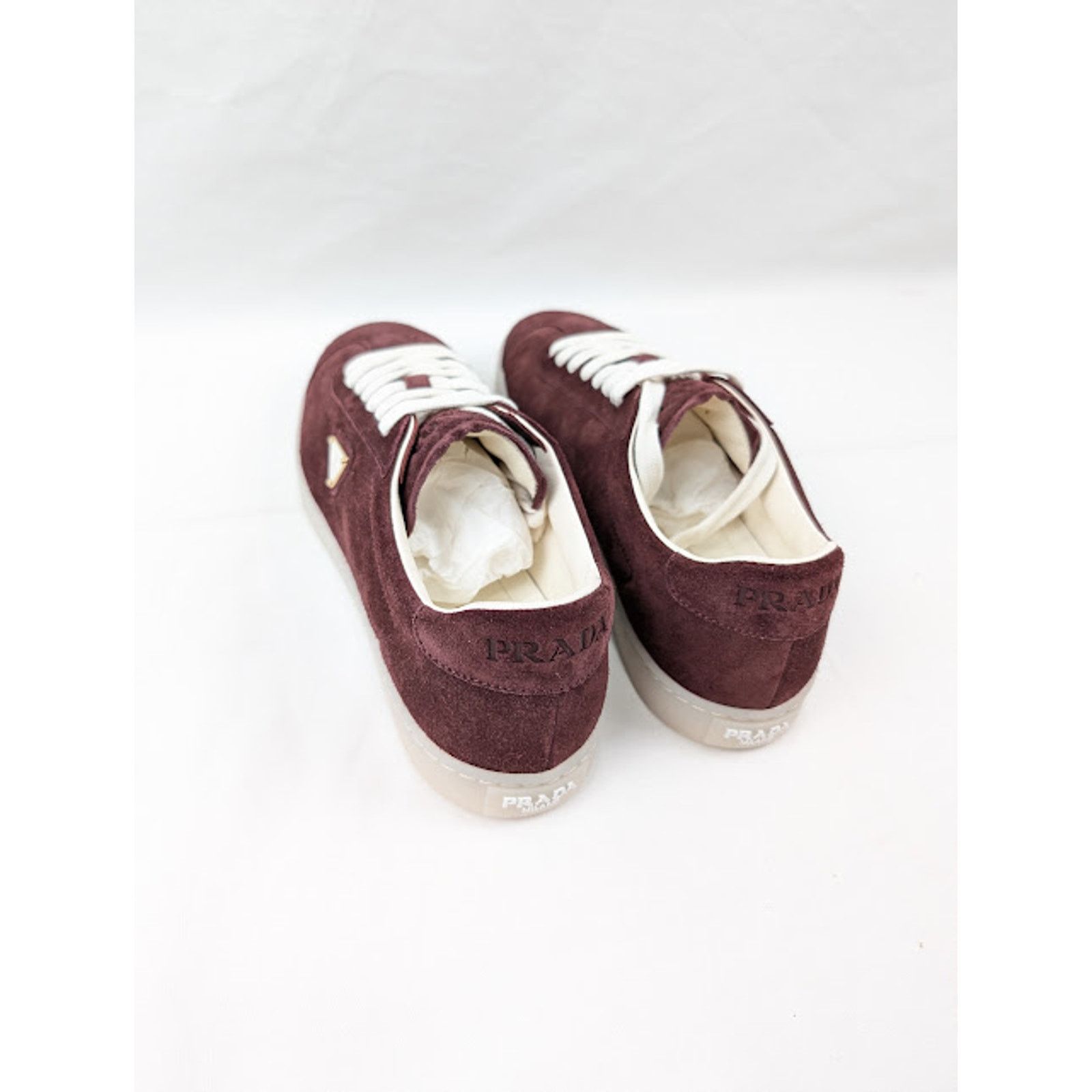 Prada o1rshd1 Low-Top Sneakers in Bordeaux Size US 10.5 / EU 43-44 - 19 Thumbnail