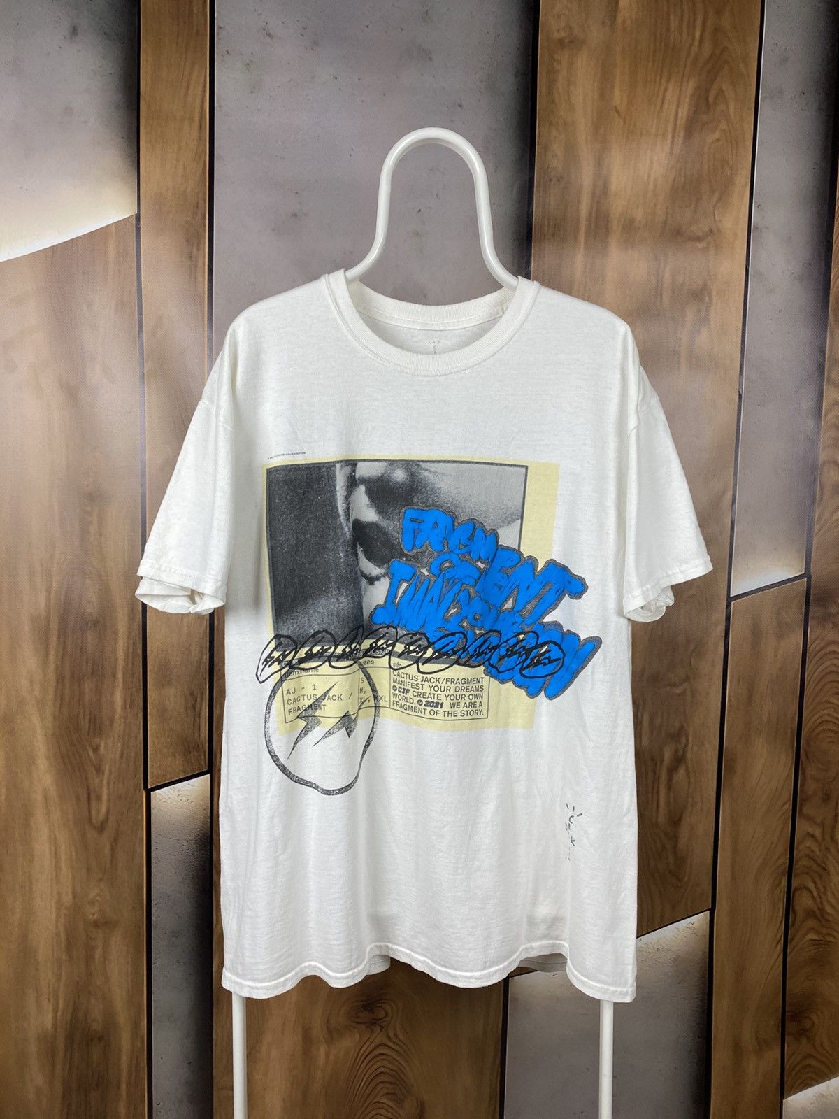 Travis Scott 🌊T-Shirt Travis Scott Cactus Jack 2021 Over Print Logo Tee🌊 Size US L / EU 52-54 / 3 - 1 Thumbnail