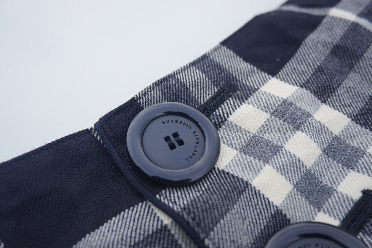Burberry Burberry London Blue Label Mini Skirt Plaid Balck White 38 Size 33" - 2 Thumbnail