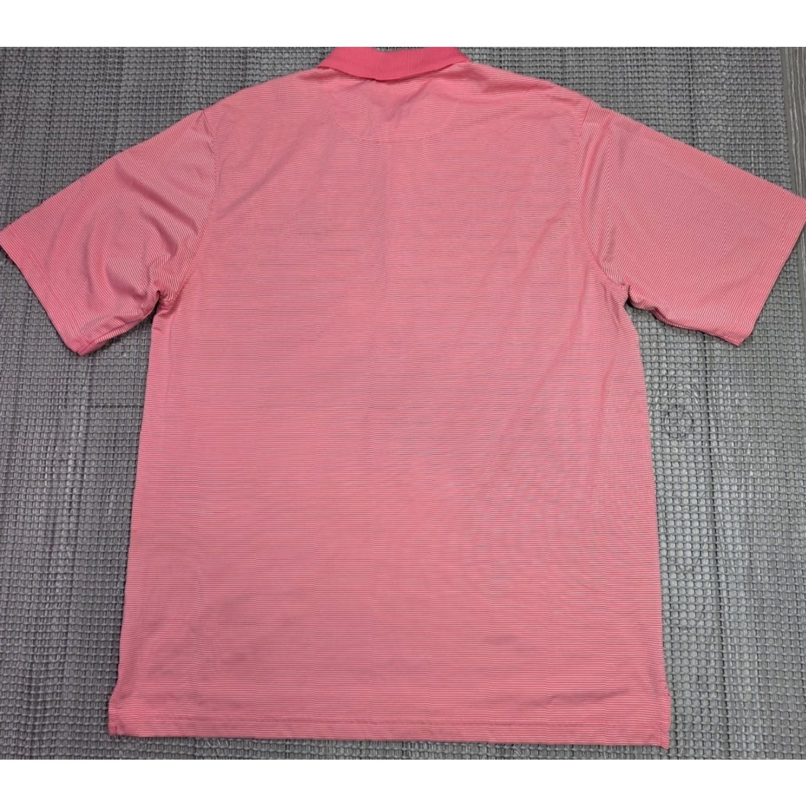 Vintage Donald Ross Polo Shirt L Pink White Stripe Pinehurst Country Club Golf Staff Mens Size US L / EU 52-54 / 3 - 6 Thumbnail