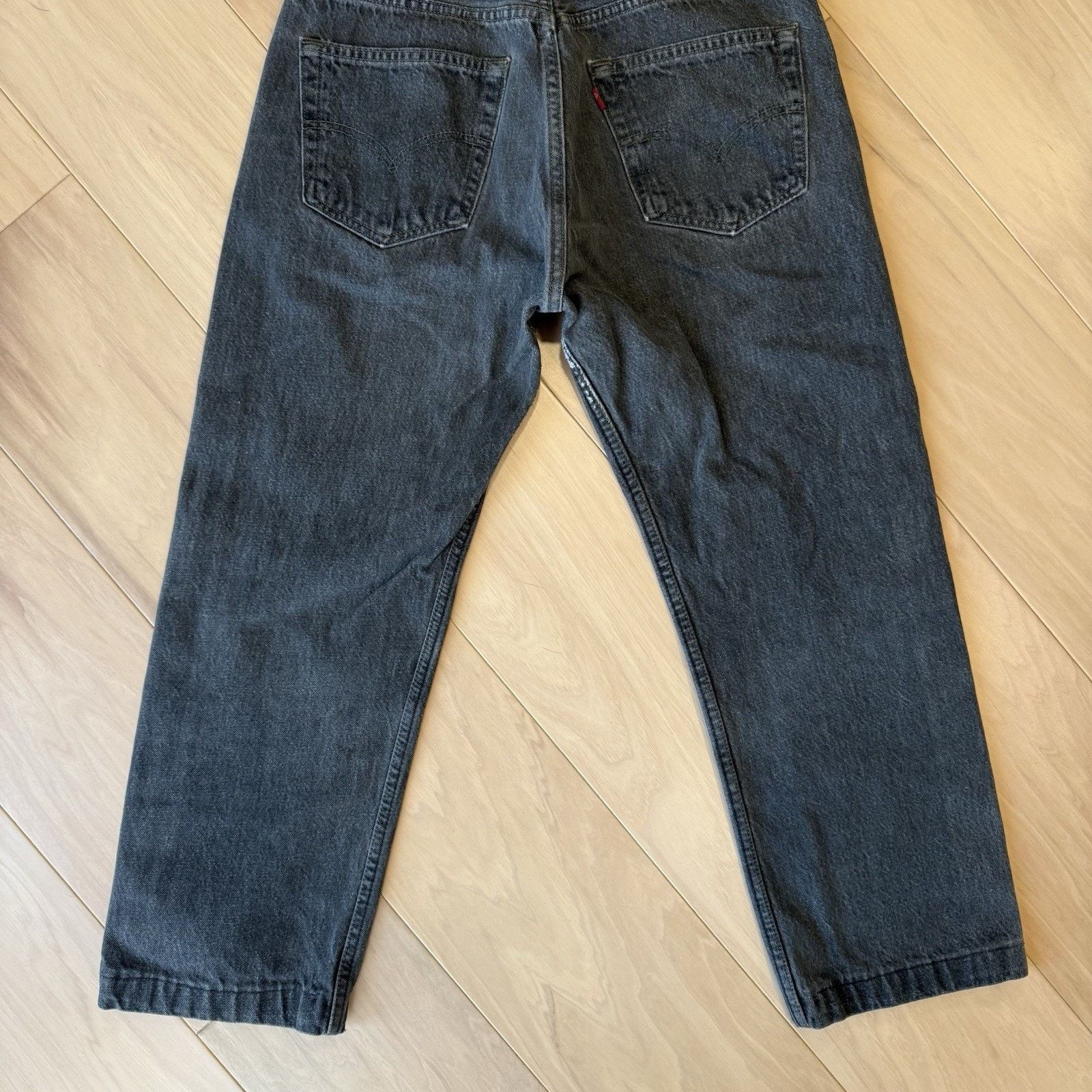 Levi's × Vintage Vintage Levis 501 Jeans 30 Black Made In USA 90s Straight Size US 30 / EU 46 - 9 Thumbnail