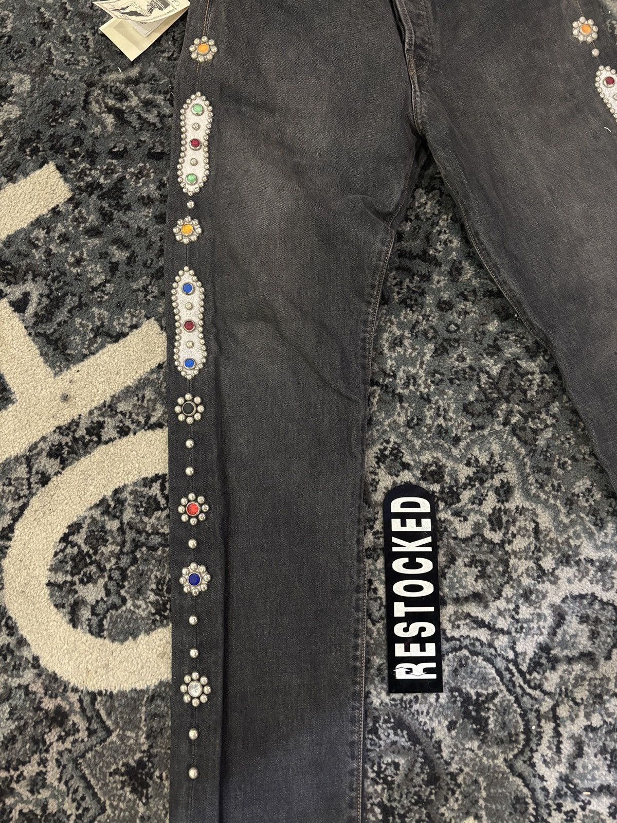 Kapital RARE KAPITAL GEM STUDDED DENIM Size US 30 / EU 46 - 2 Thumbnail